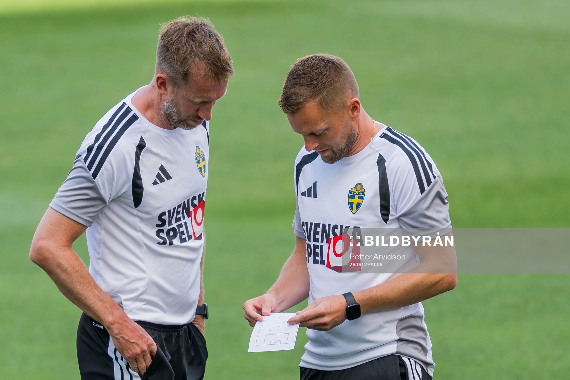 Head coach Graham Potter and Assistant coach Sebastian