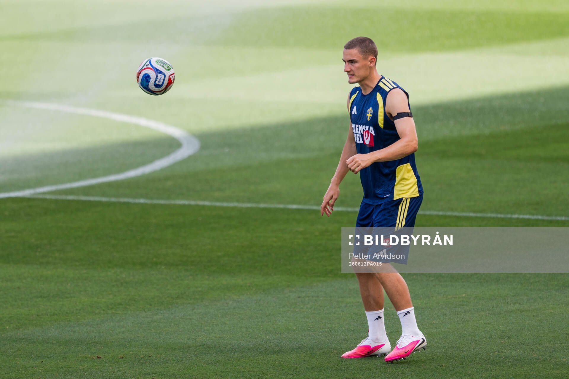 Gustaf Lagerbielke of the Swedish national football team at