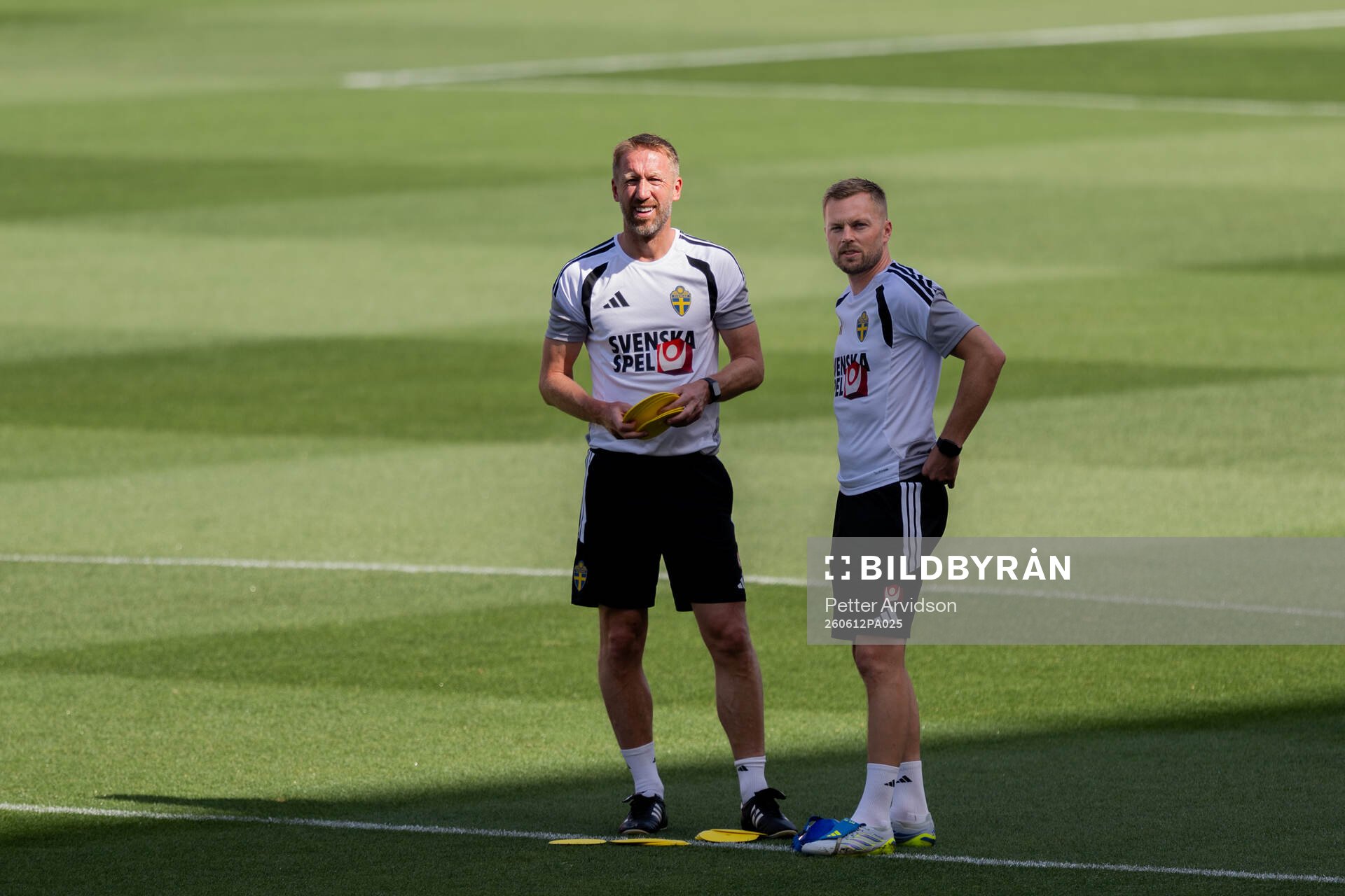 Head coach Graham Potter and assistant coach Sebastian