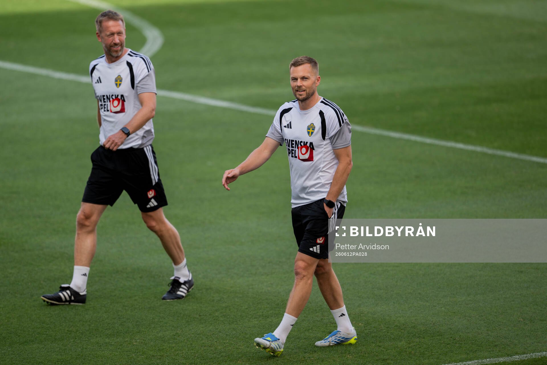 Head coach Graham Potter and assistant coach Sebastian