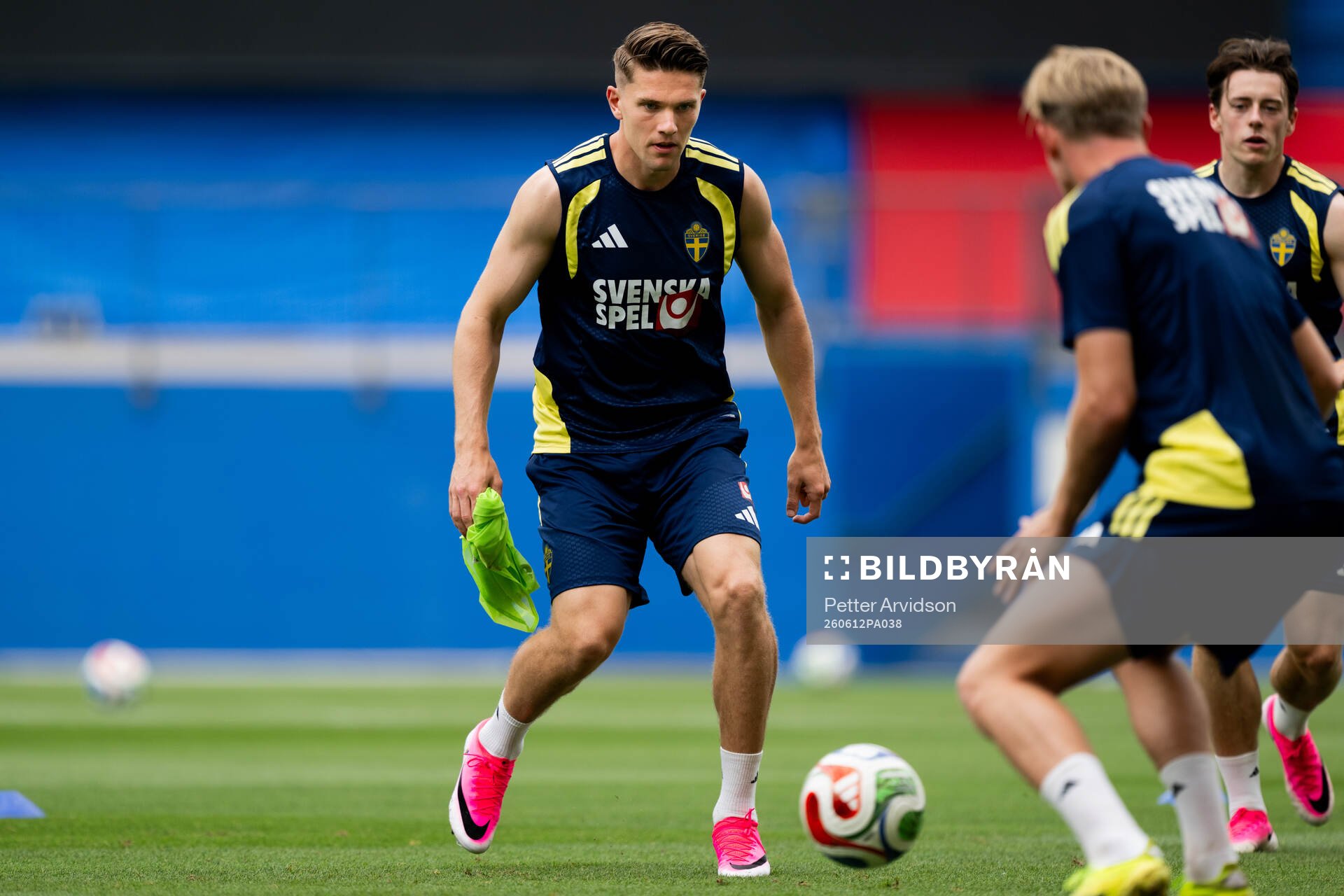 Viktor Gyökeres of the Swedish national football team at a