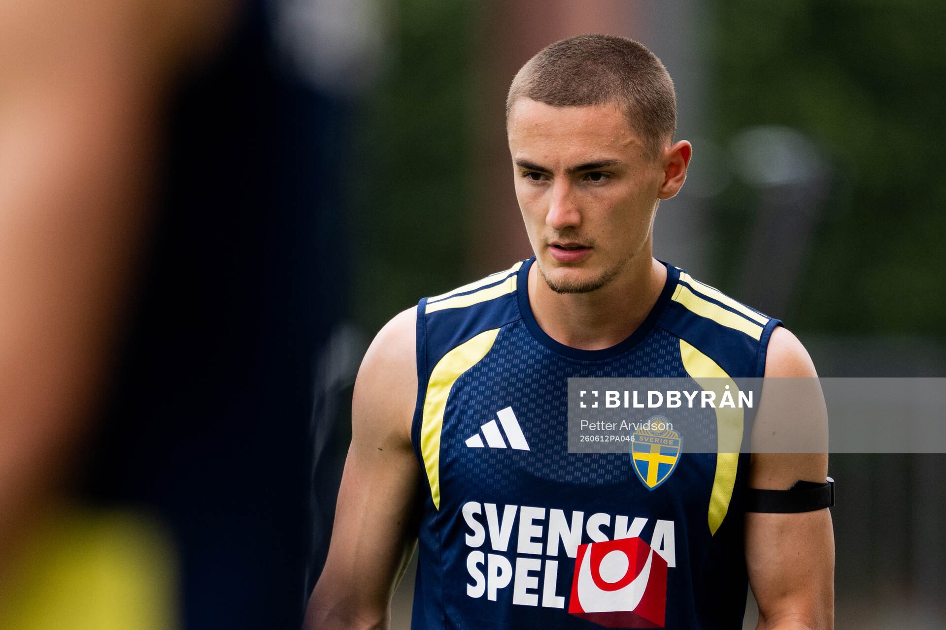 Gustaf Lagerbielke of the Swedish national football team at