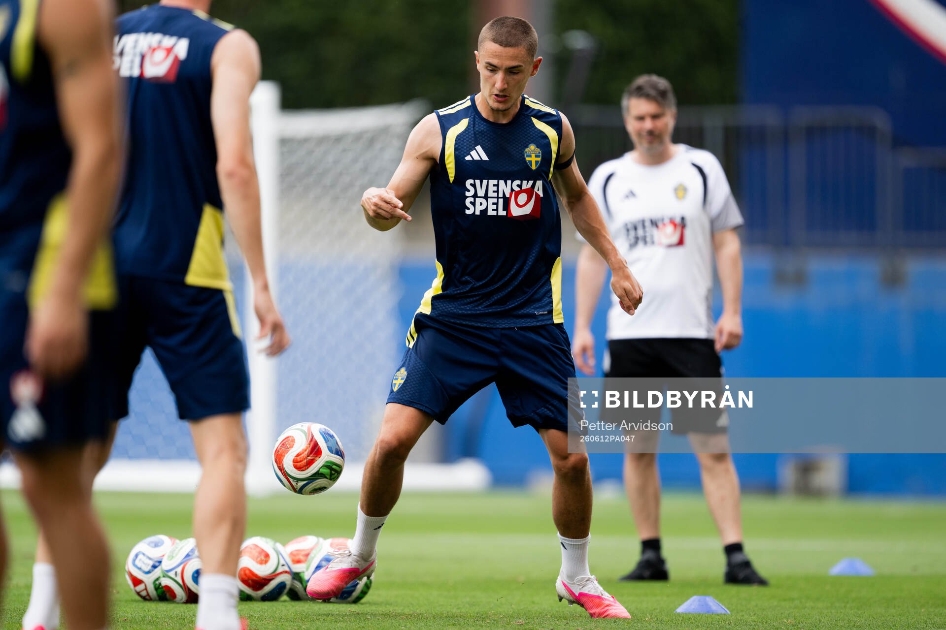 Gustaf Lagerbielke of the Swedish national football team at
