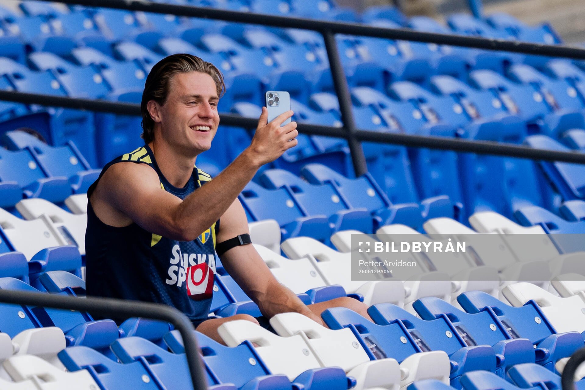 Mattias Svanberg of the Swedish national football team at a