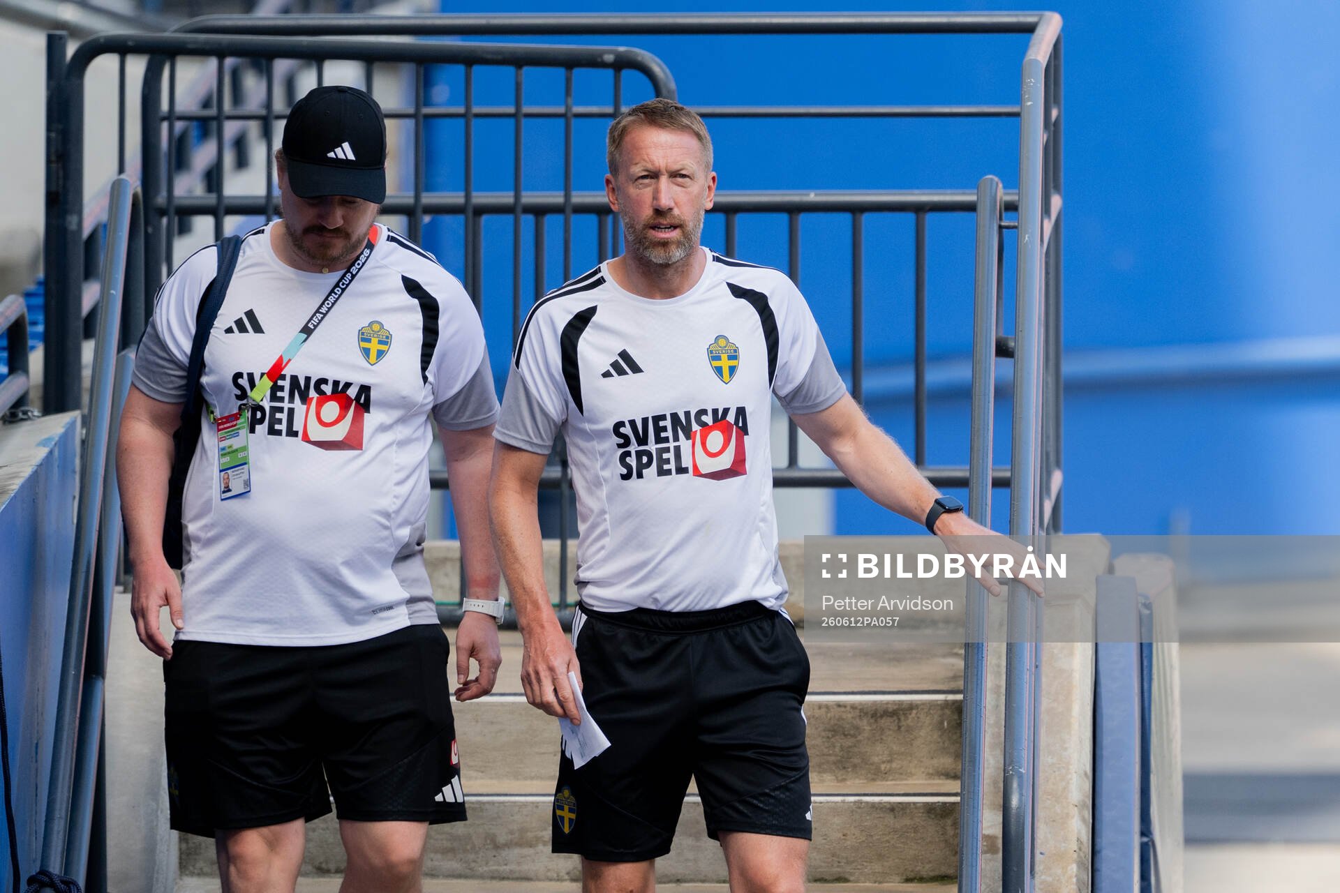 Analyst Christoffer Bernspång and Head coach Graham Potter