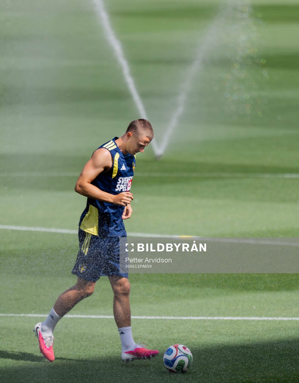 Gustaf Lagerbielke of the Swedish national football team at