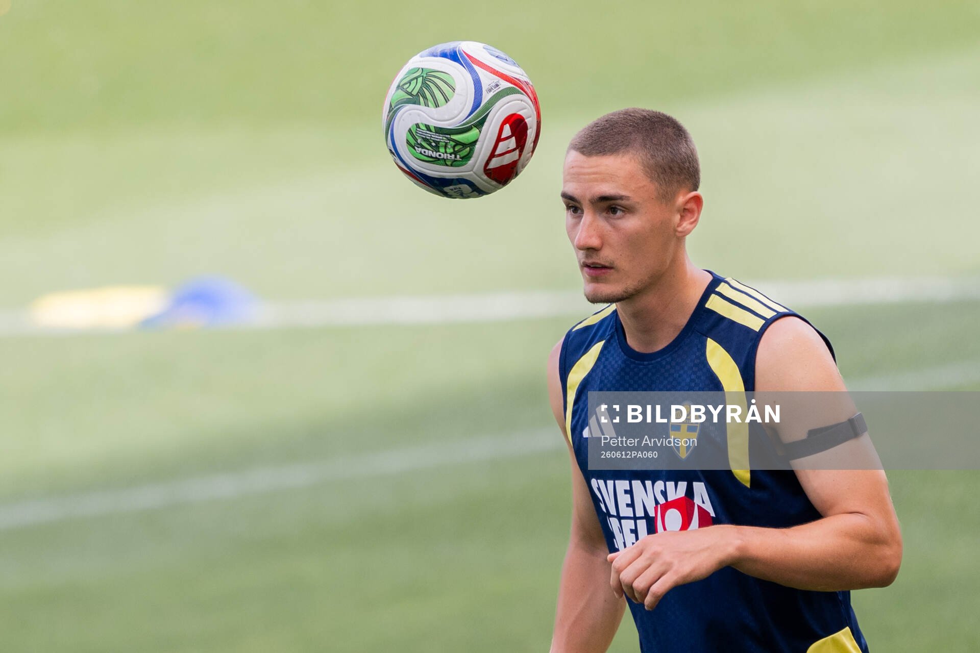 Gustaf Lagerbielke of the Swedish national football team at