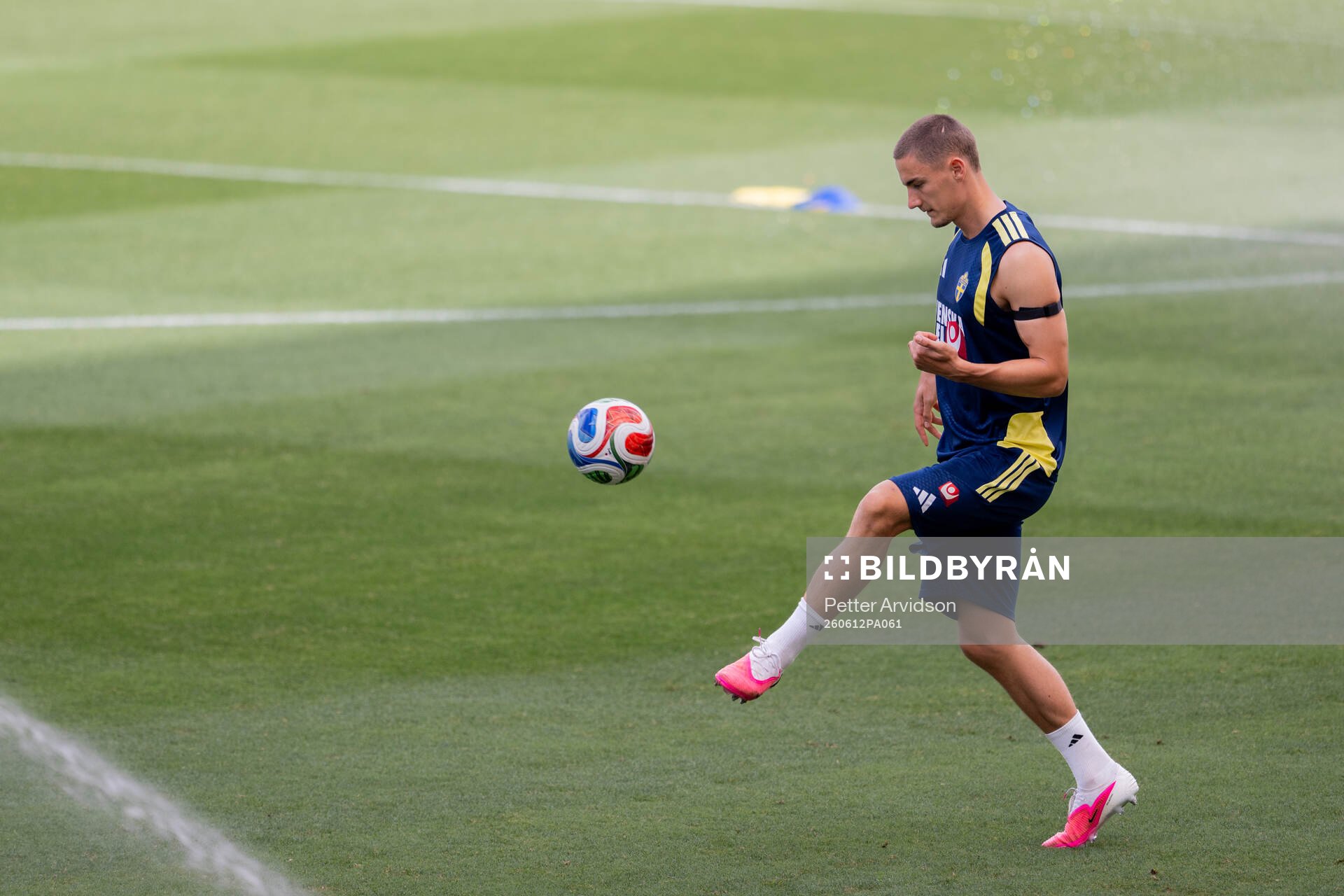 Gustaf Lagerbielke of the Swedish national football team at