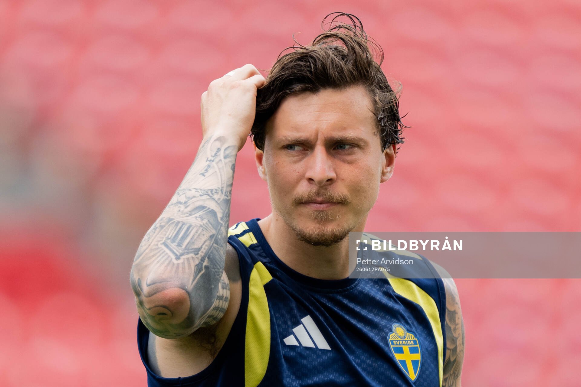 Victor Nilsson Lindelöf of the Swedish national football