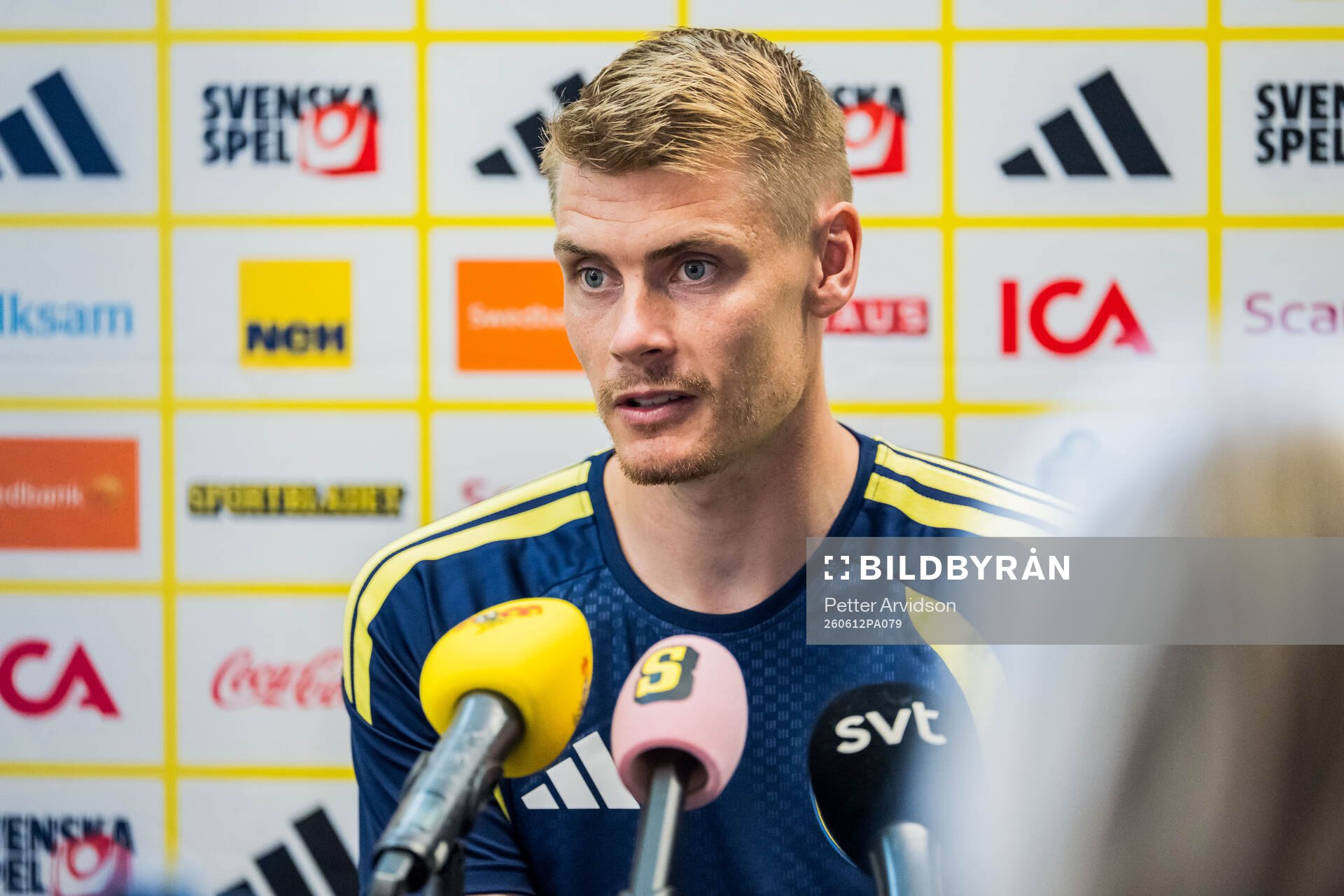 Eric Smith of the Swedish men's national football team