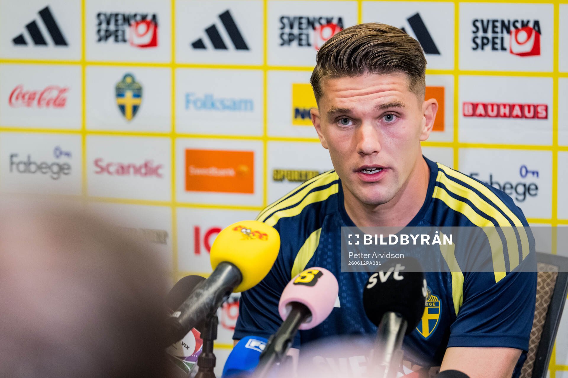 Viktor Gyökeres of the Swedish men's national football team