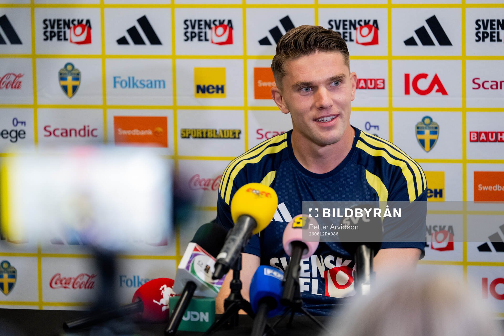 Viktor Gyökeres of the Swedish men's national football team