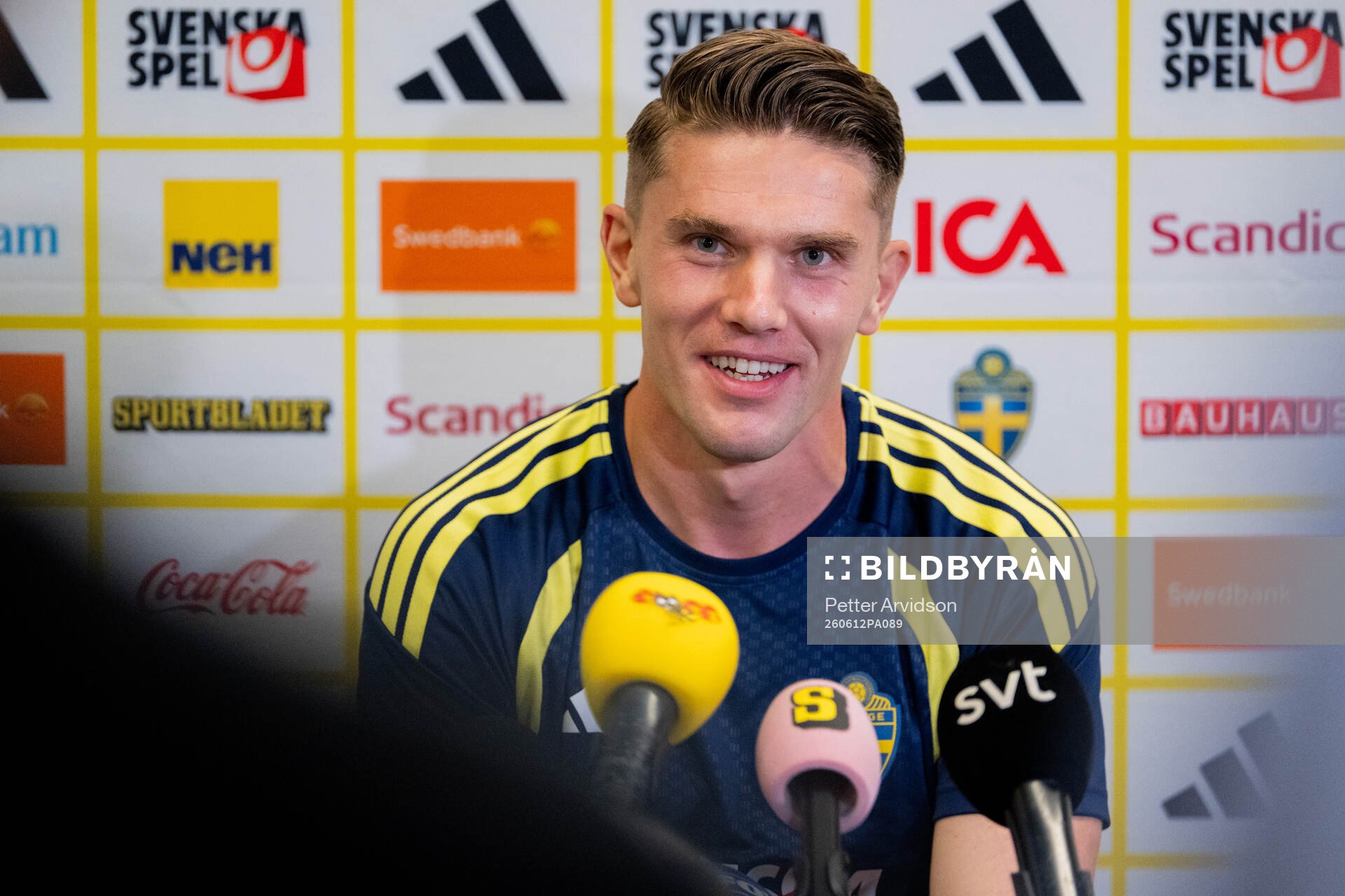 Viktor Gyökeres of the Swedish men's national football team