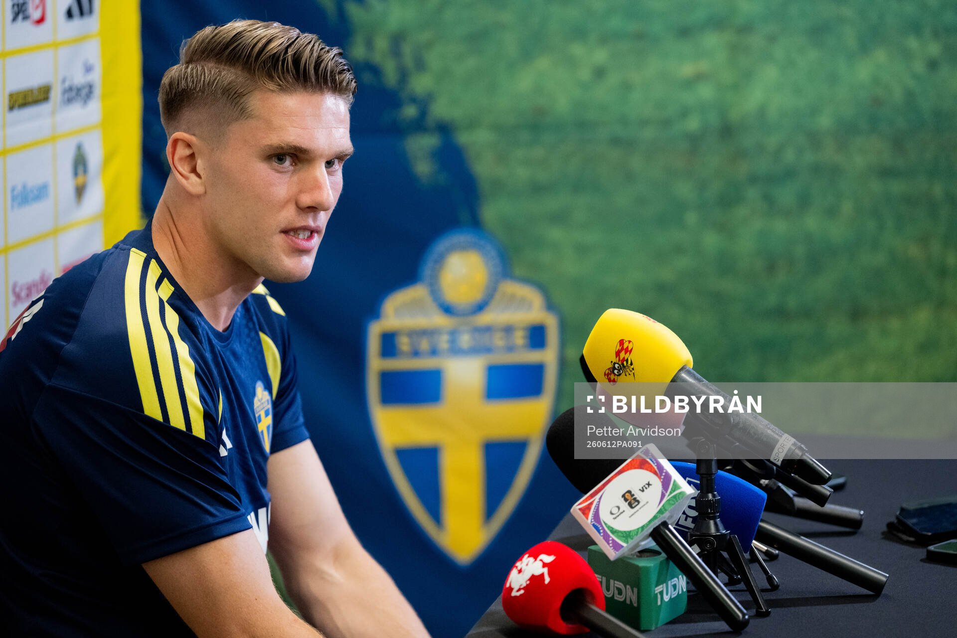 Viktor Gyökeres of the Swedish men's national football team