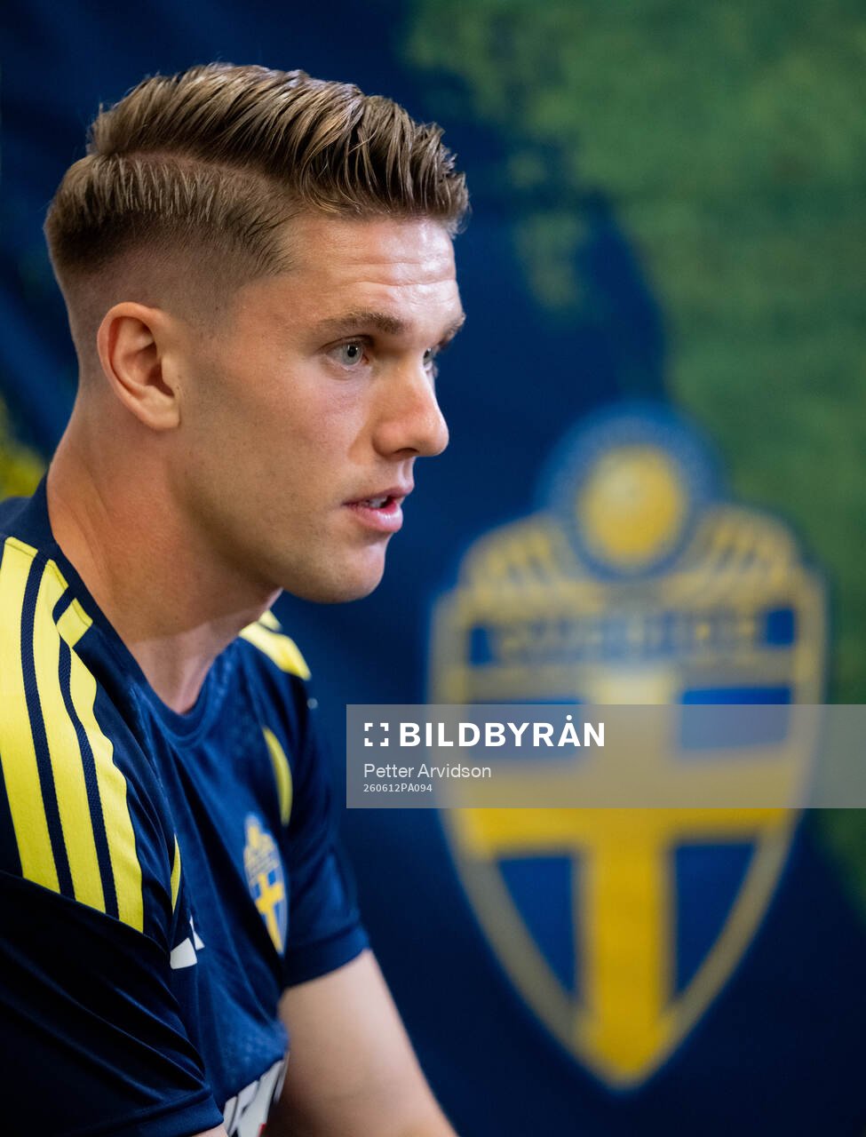 Viktor Gyökeres of the Swedish men's national football team