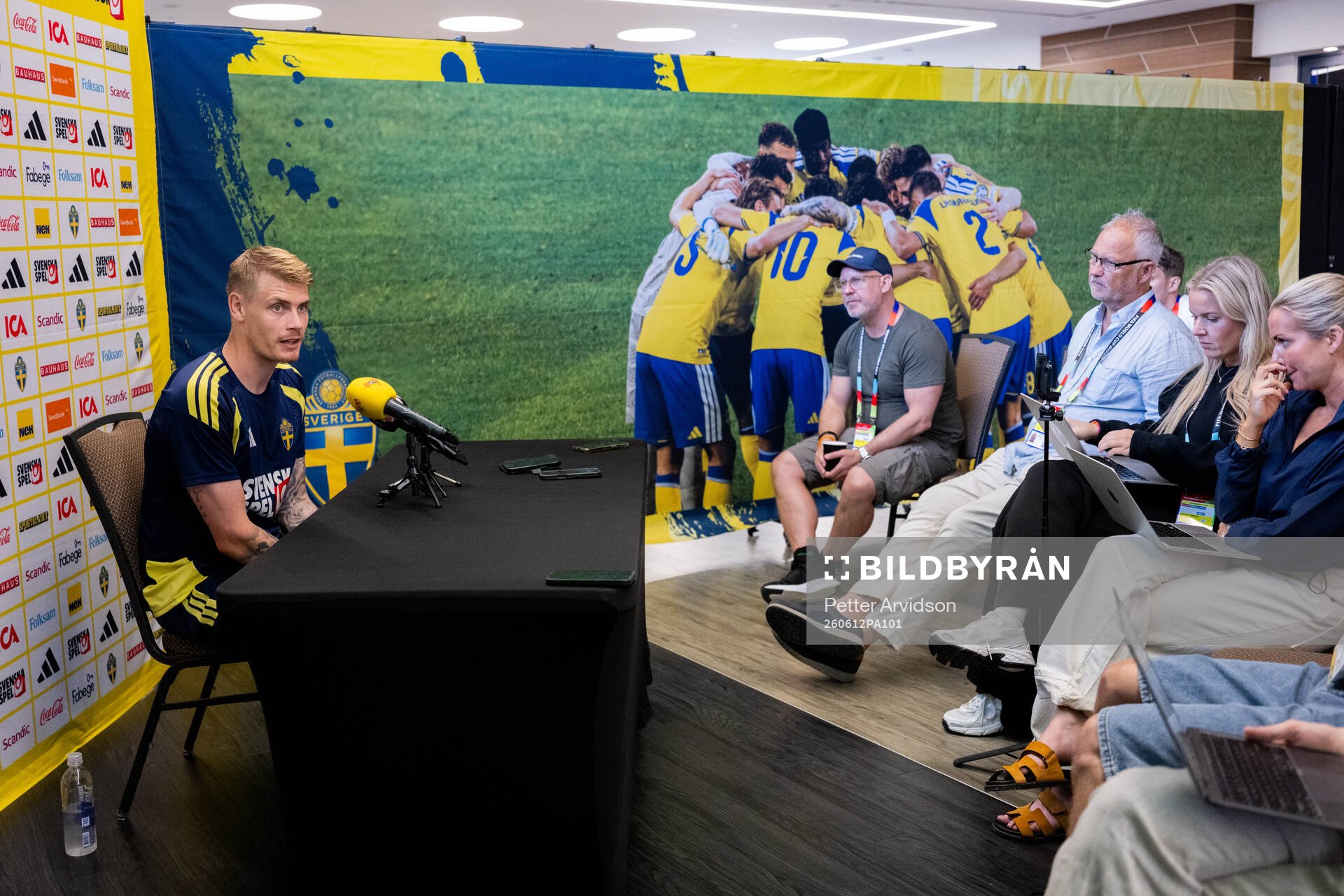 Eric Smith of the Swedish men's national football team