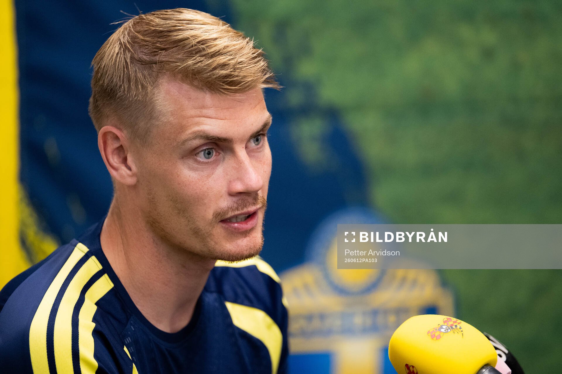Eric Smith of the Swedish men's national football team