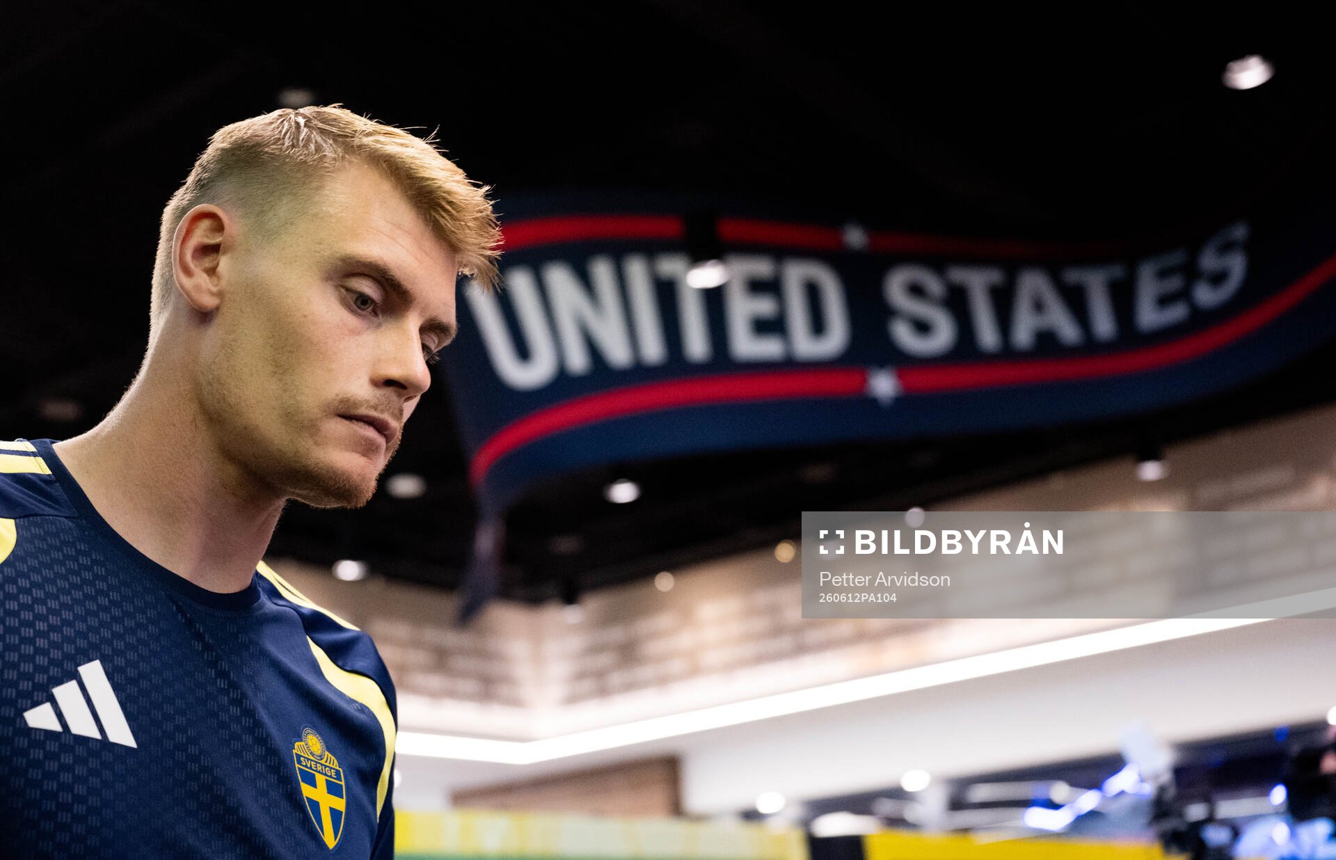 Eric Smith of the Swedish men's national football team