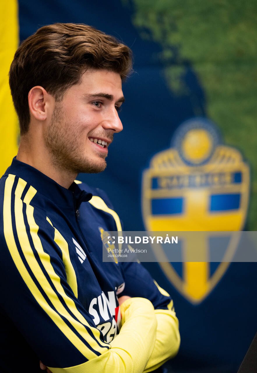 Besfort Zeneli of the Swedish men's national football team
