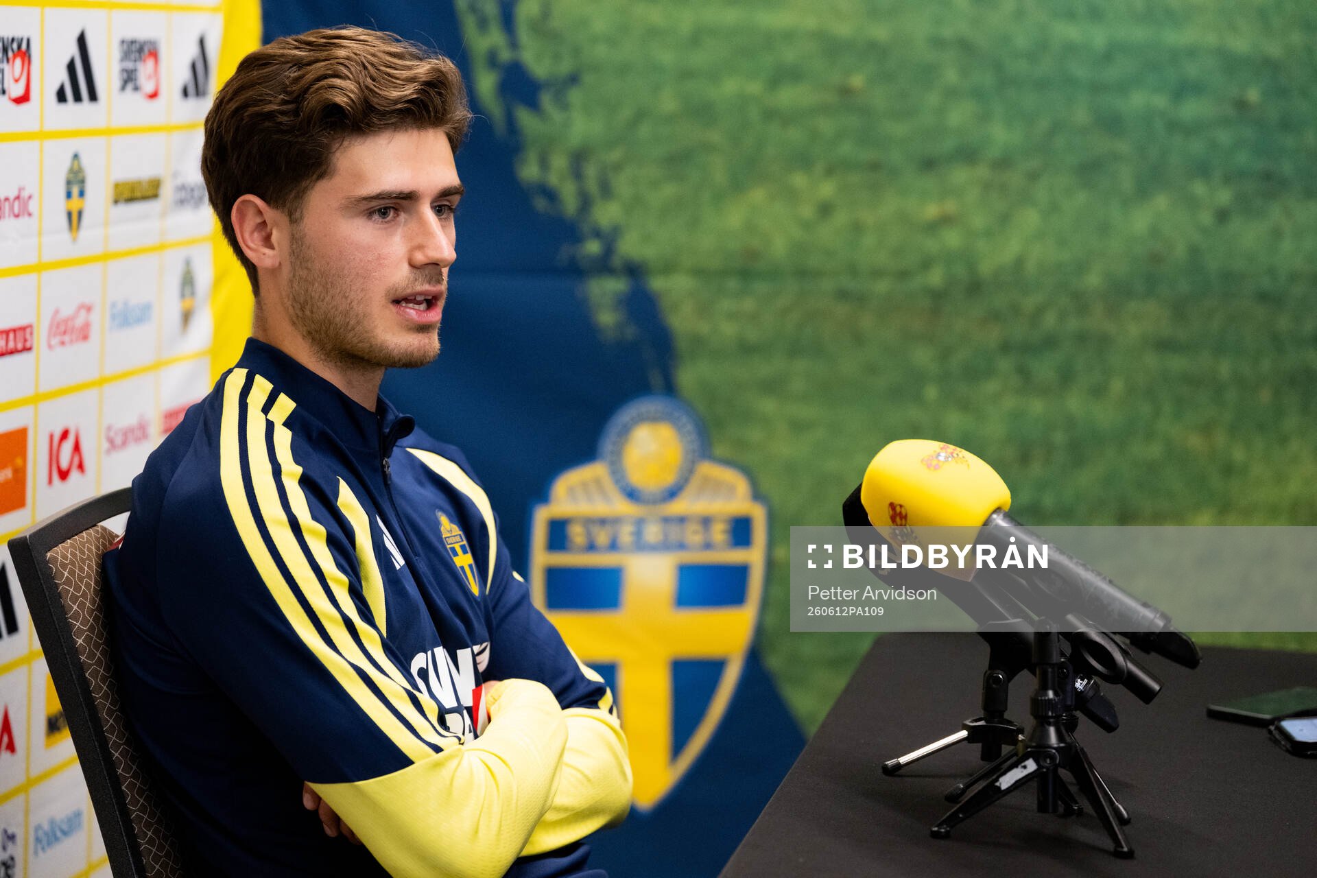 Besfort Zeneli of the Swedish men's national football team