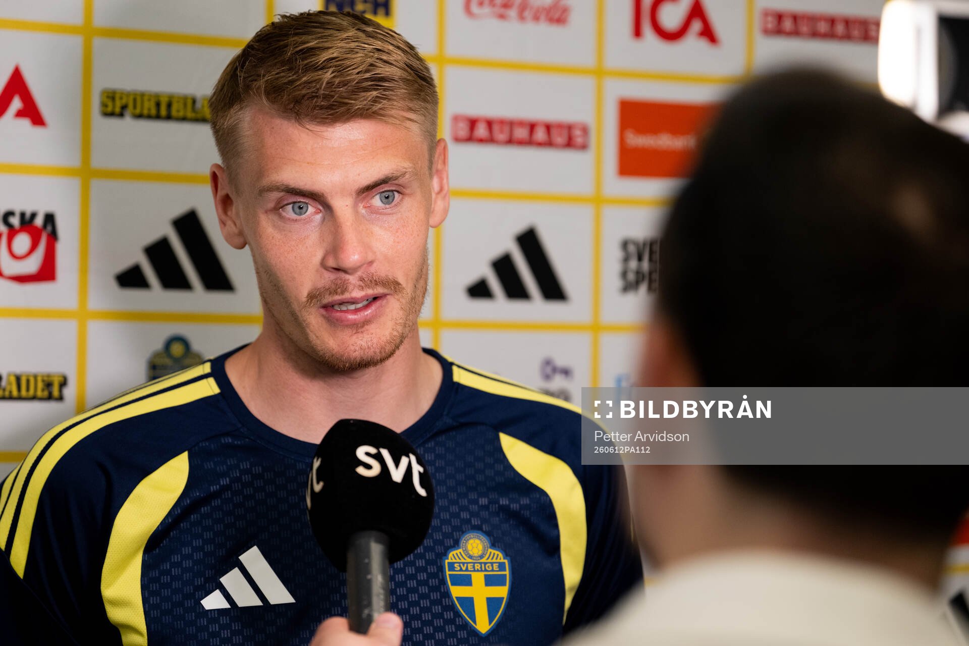 Eric Smith of the Swedish men's national football team
