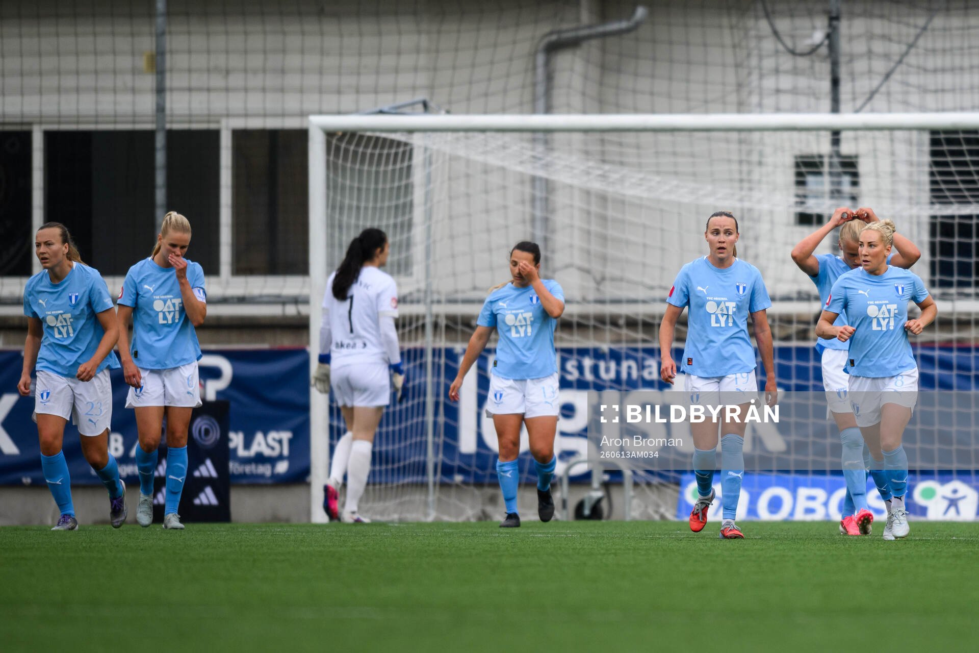 Malmö FFs Sara Kanutte Sørensen Fornes, Nellie Lilja,