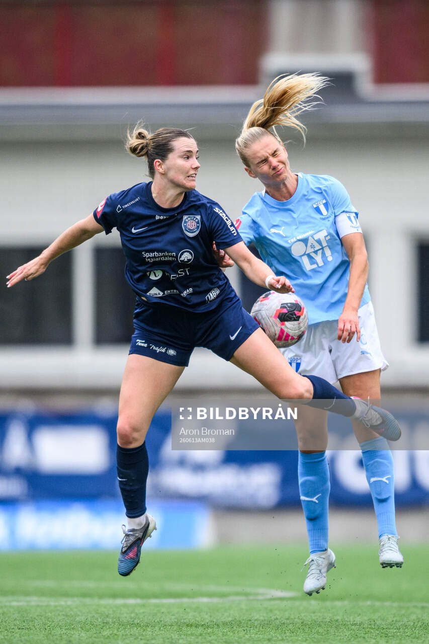 Eskilstuna United DFFs Gabrielle Rose Rennie och Malmö FFs
