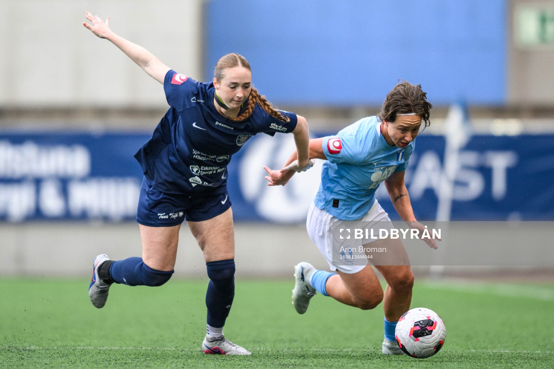 Eskilstuna United DFFs Rylie Rae Combs och Malmö FFs