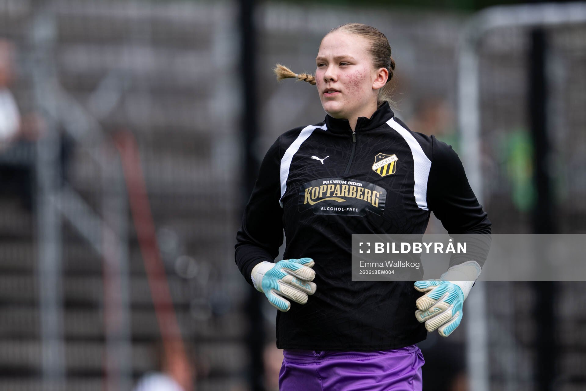 Häckens målvakt Hanna Karlsson