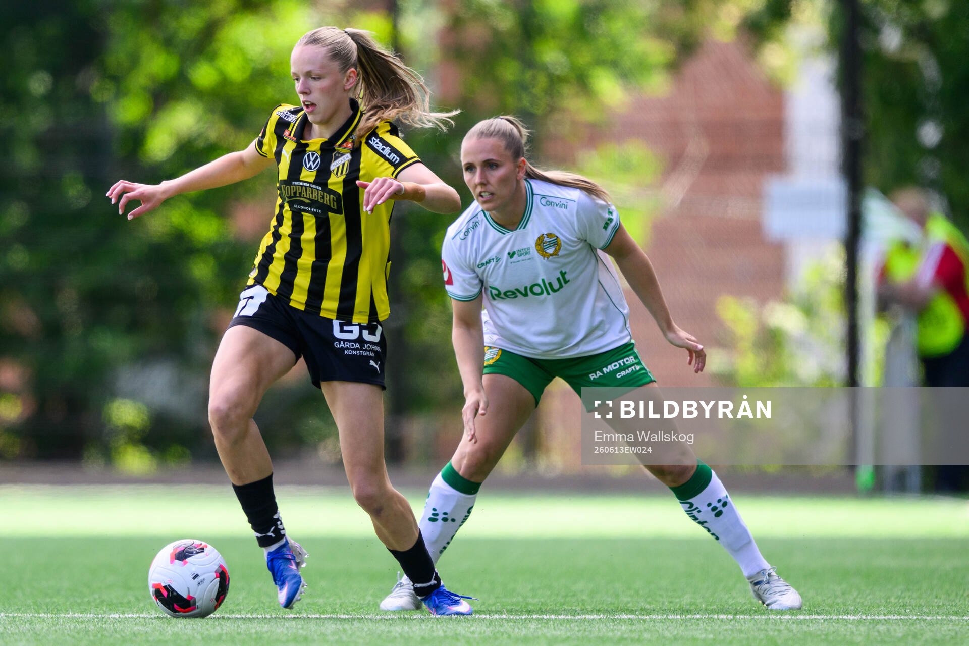 Häckens Thelma Pálmadottir och Hammarbys Gudrun