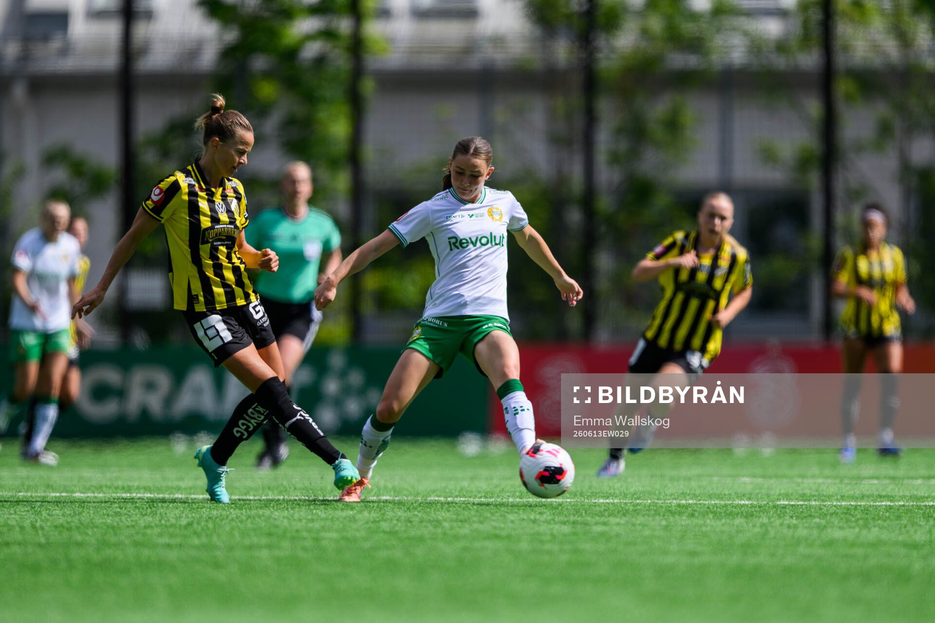 Häckens Aivi Luik och Hammarbys Svea Rehnberg