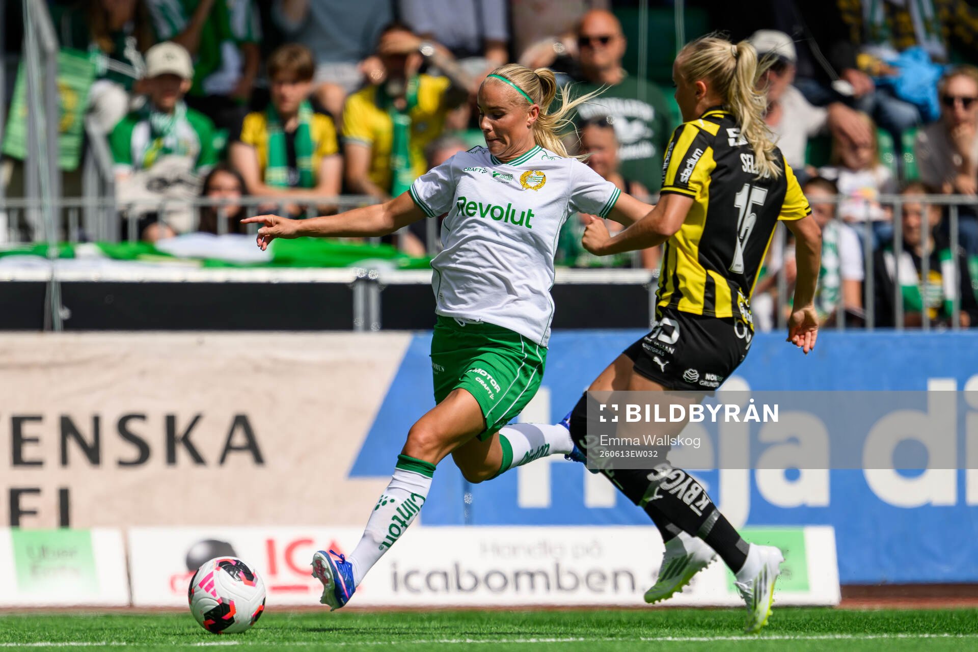Hammarbys Stina Lennartsson och Häckens Alva Selerud
