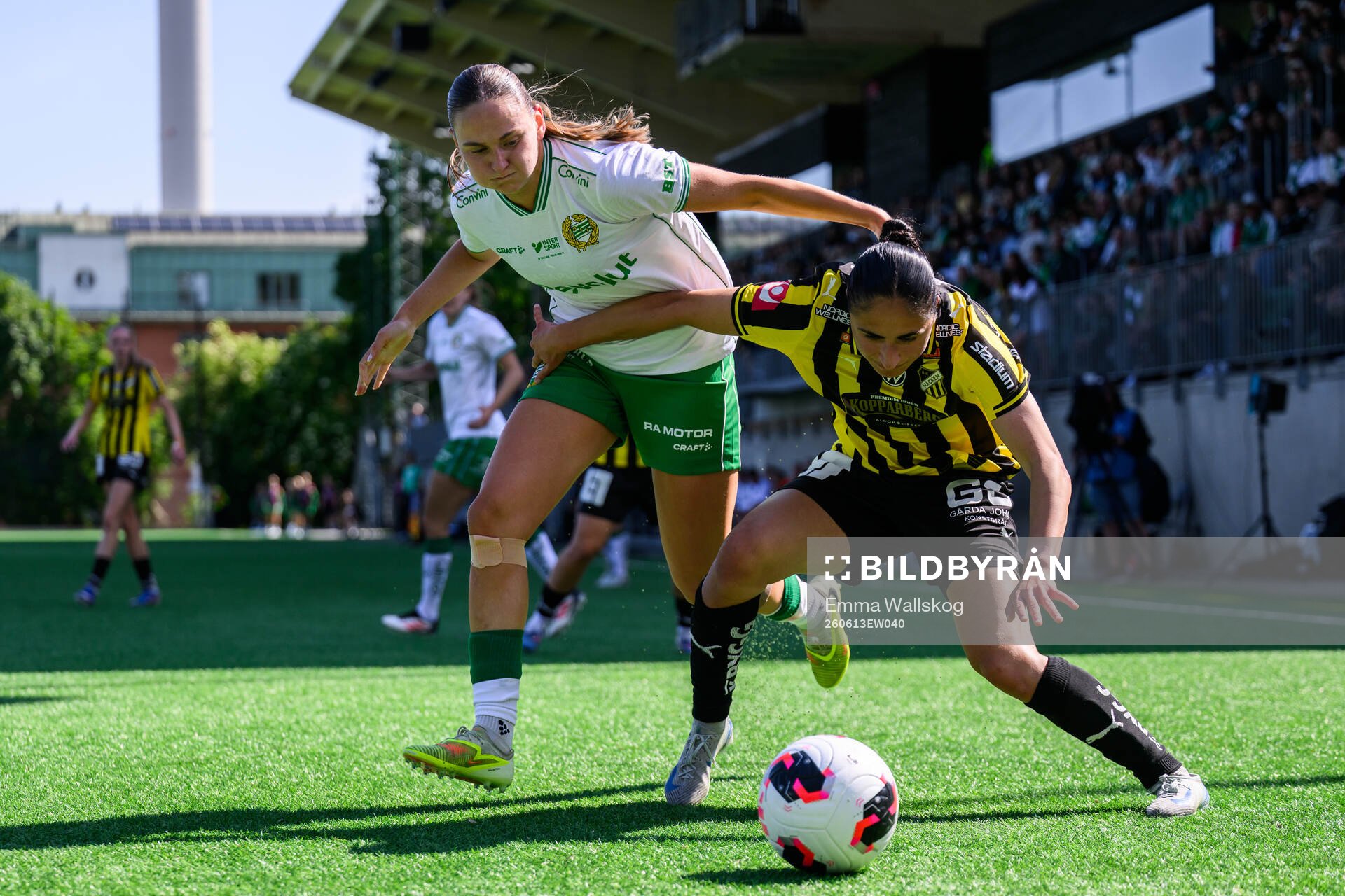Hammarbys Vilde Hasund och Häckens Nesrin Akgun