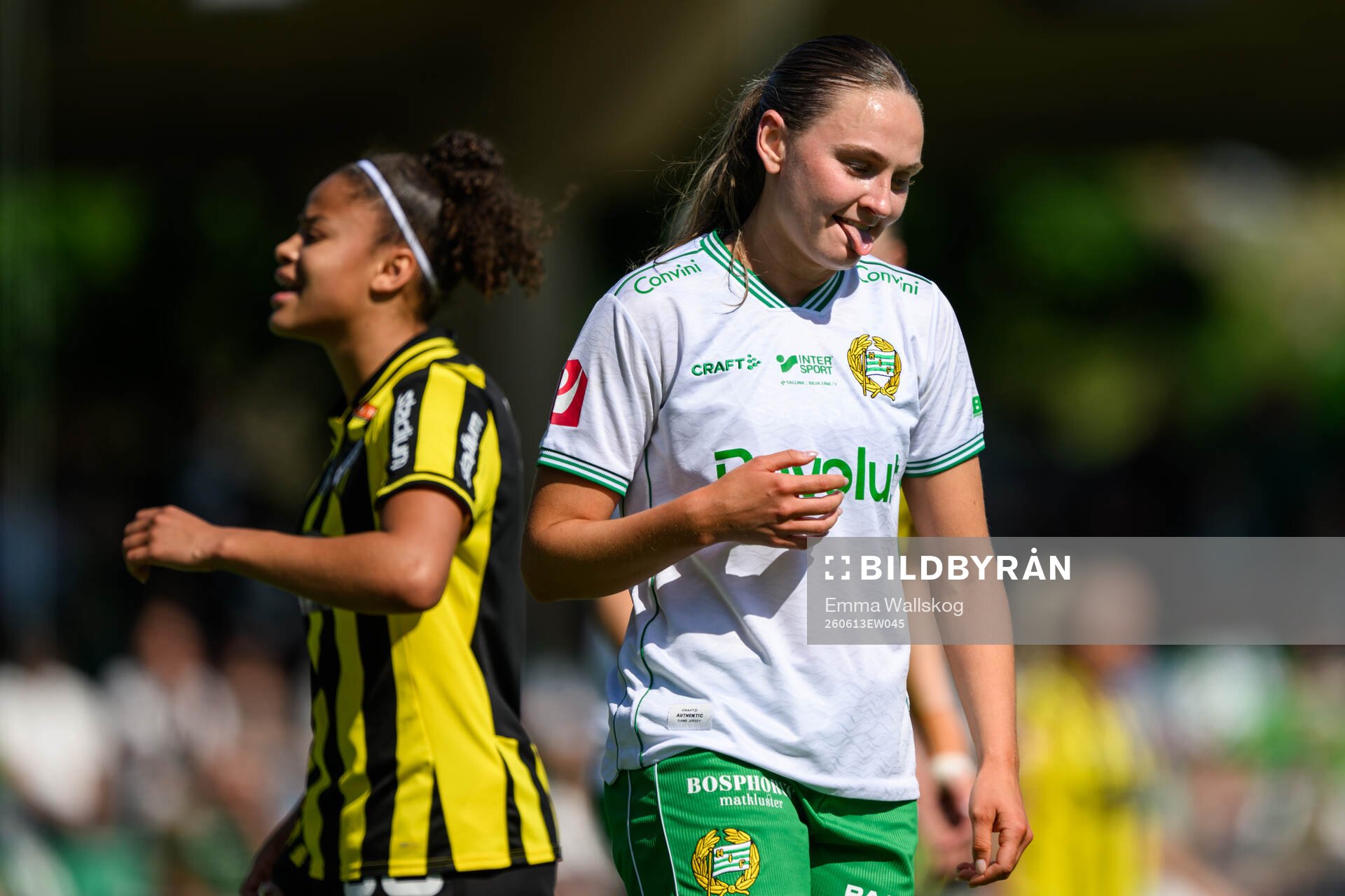Häckens Felicia Schröder och Hammarbys Vilde Hasund