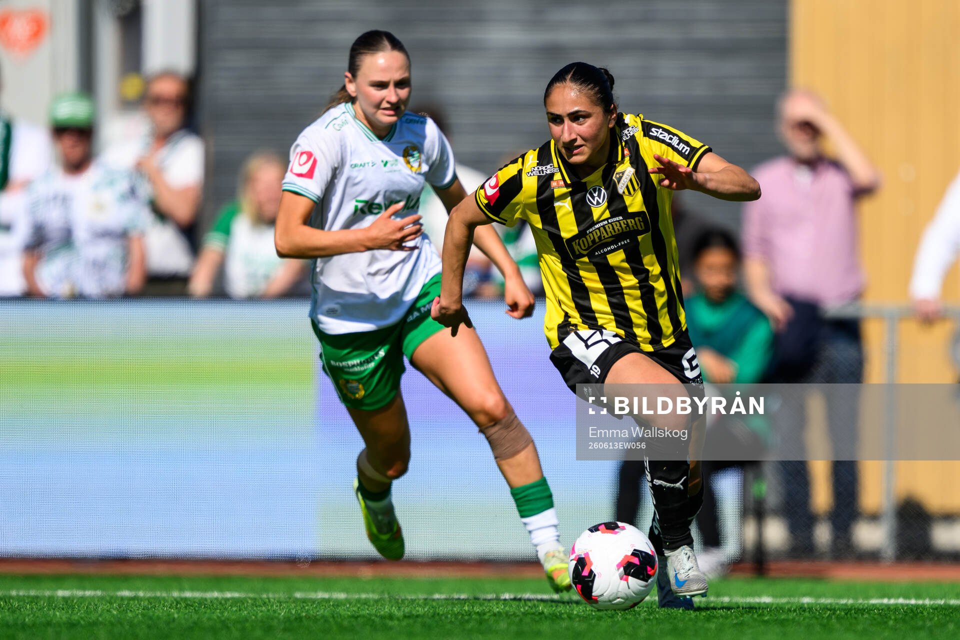 Hammarbys Vilde Hasund och Häckens Nesrin Akgun