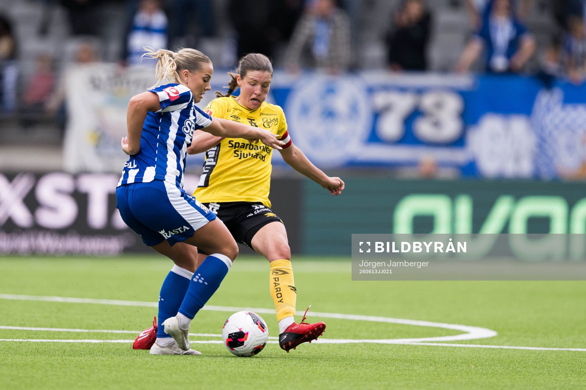 IFK Göteborgs Moa Öhman och Elfsborgs Tove Lorén