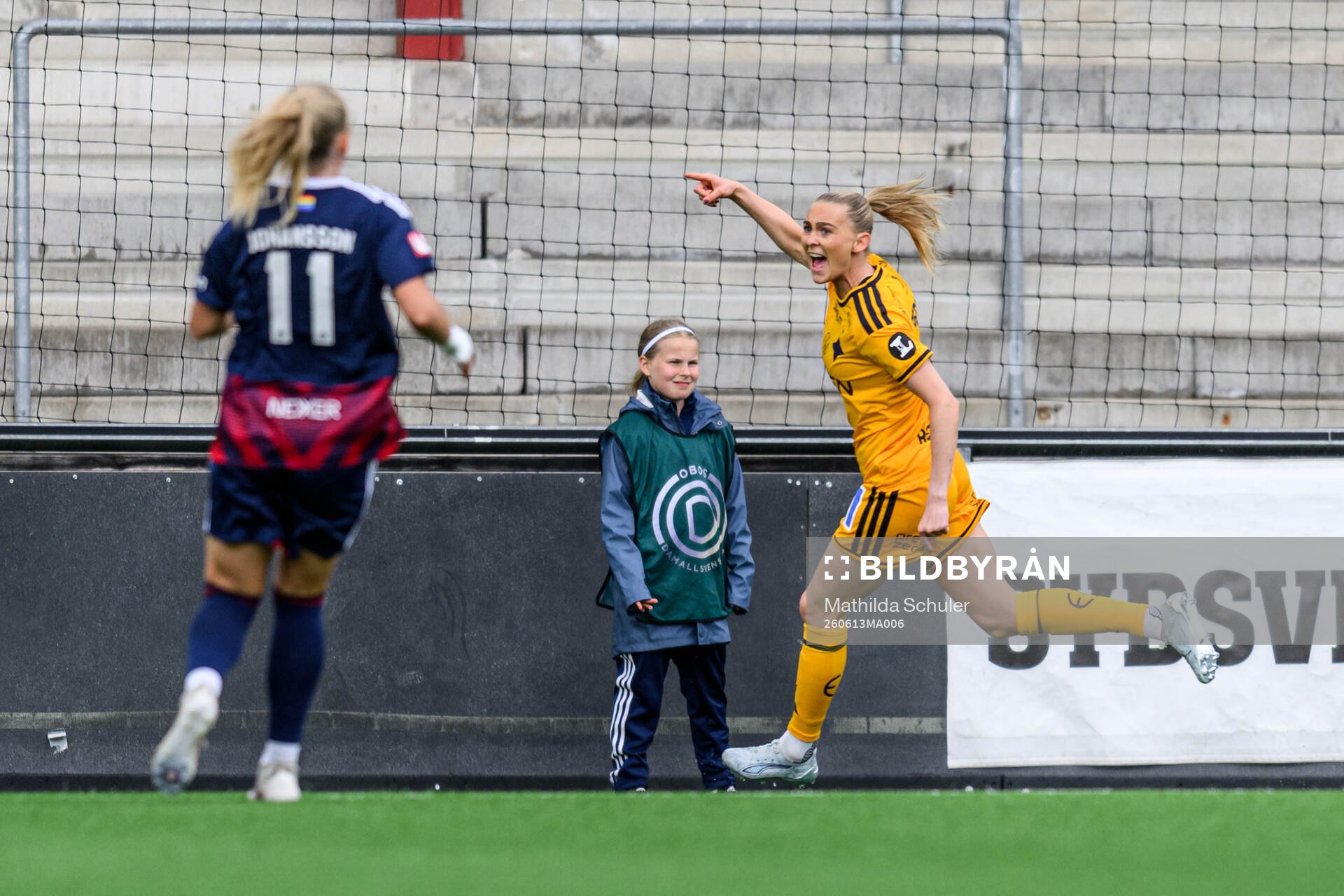 IFK Norrköpings Beatrice Persson jublar
