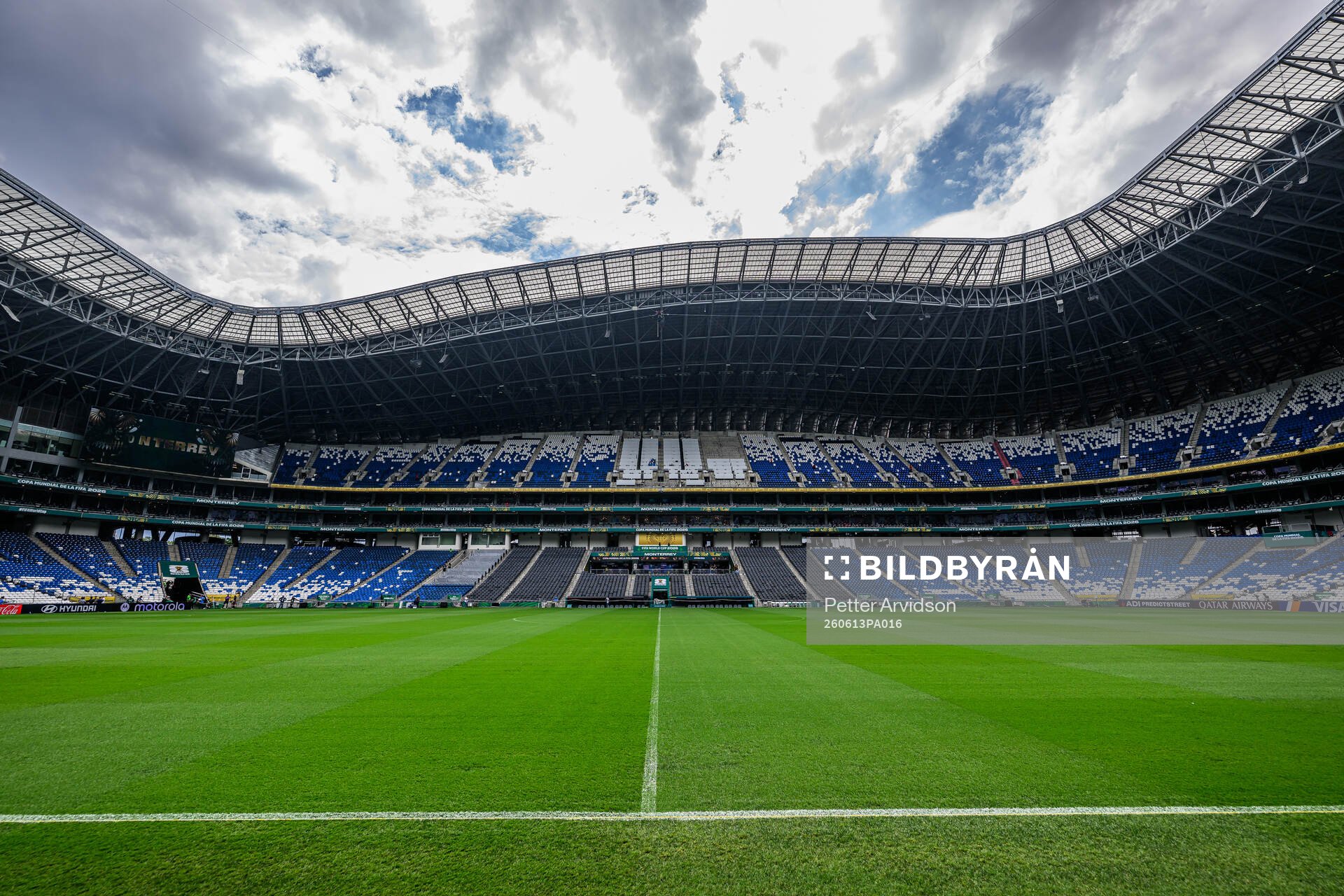 General interior view of Estadio Monterrey