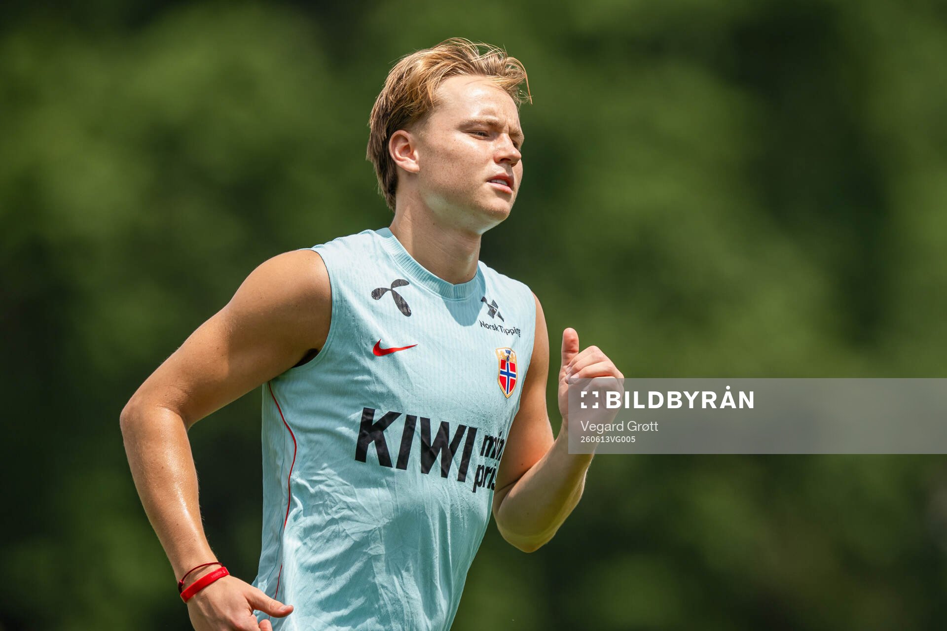 Andreas Schjelderup of the Norwegian national football team