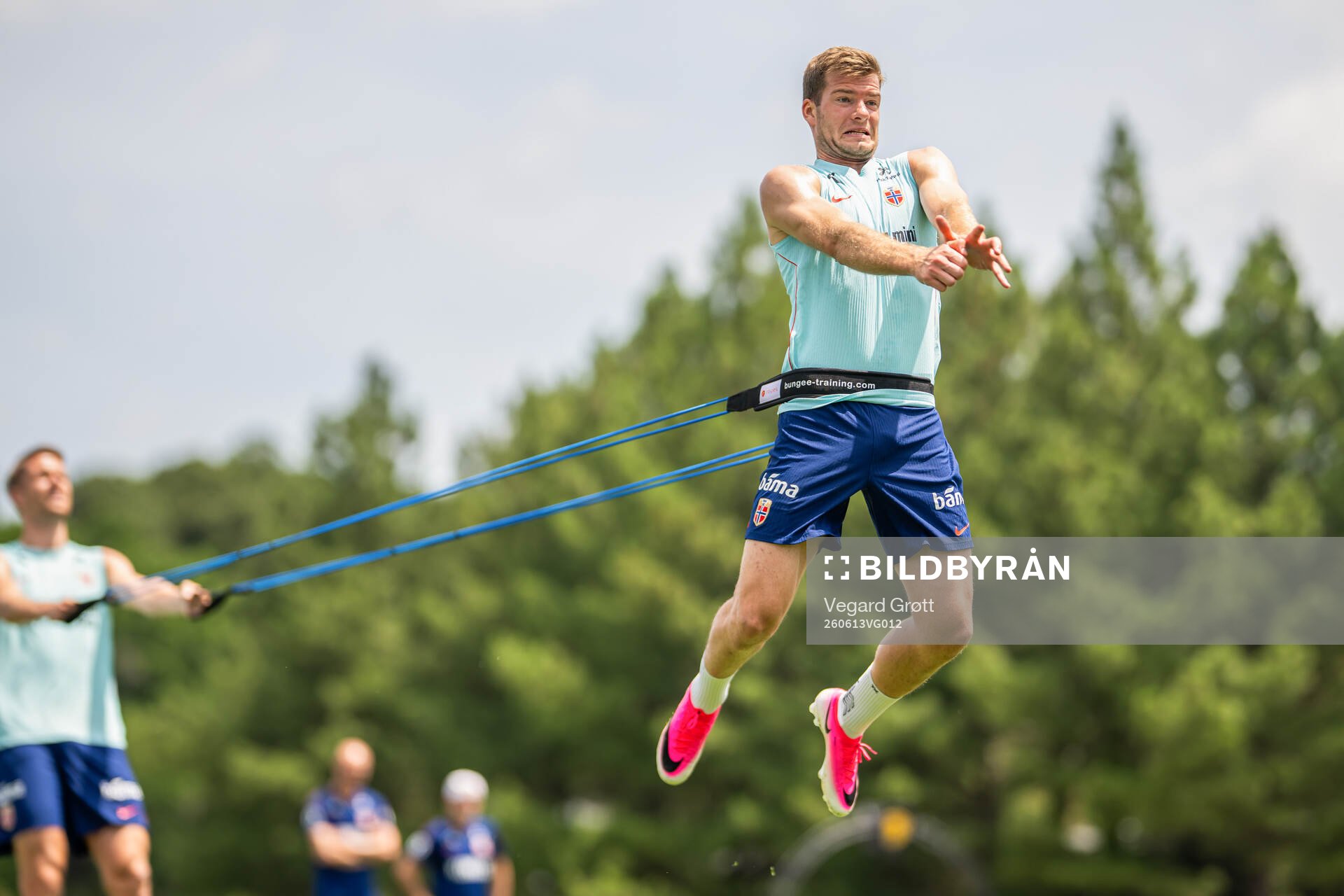 Alexander Sørloth of the Norwegian national football team