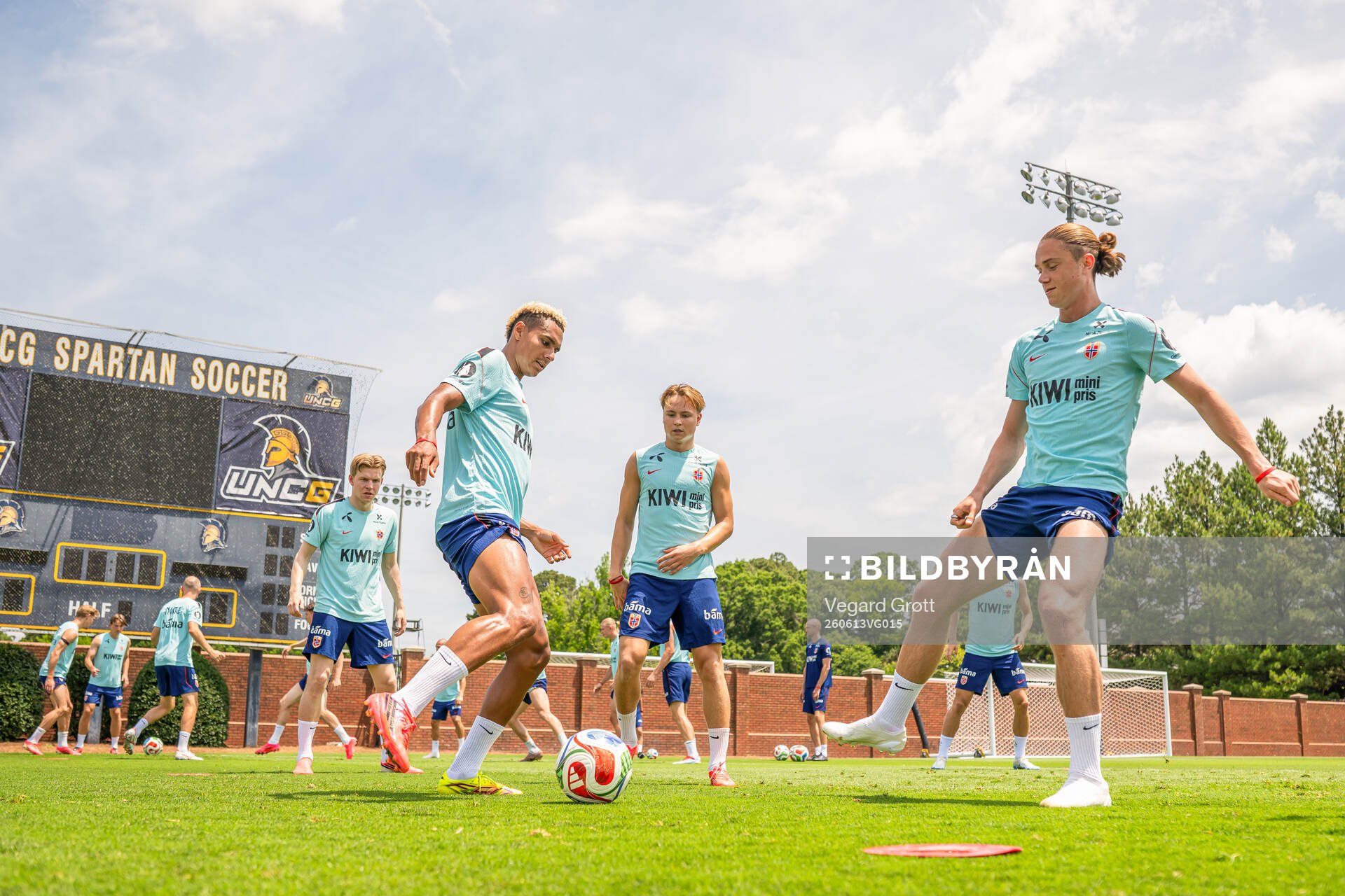 Antonio Nusa, Andreas Schjelderup and Thelo Aasgaard of the