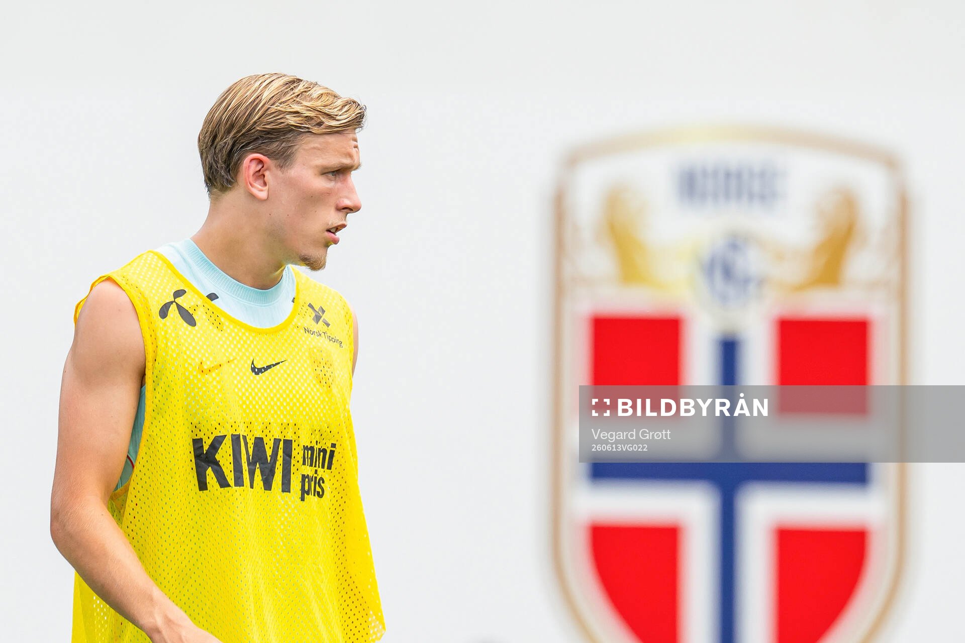 Marcus Holmgren Pedersen of the Norwegian national football