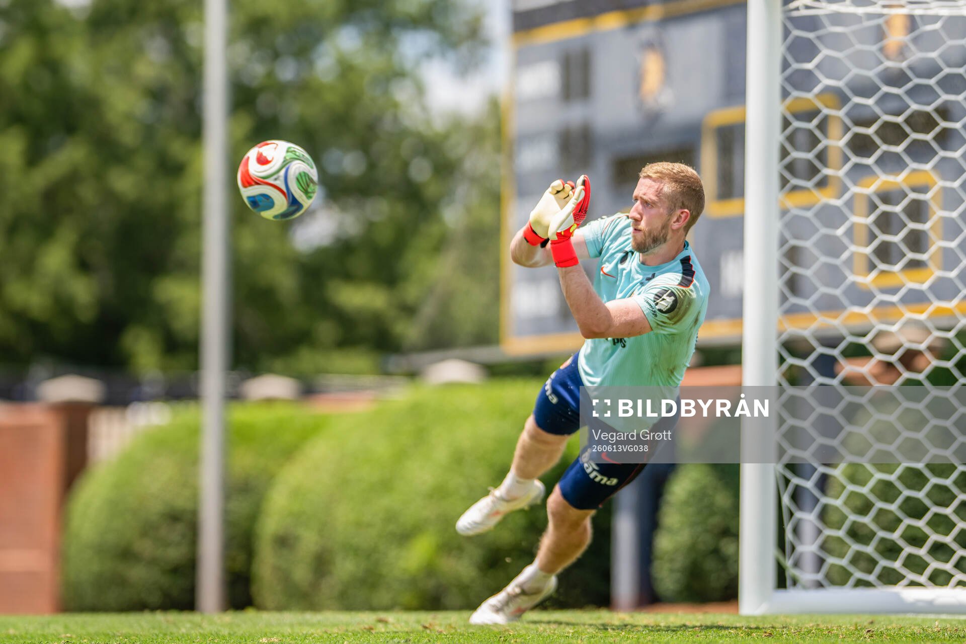 Goalkeeper Egil Selvik of the Norwegian national football