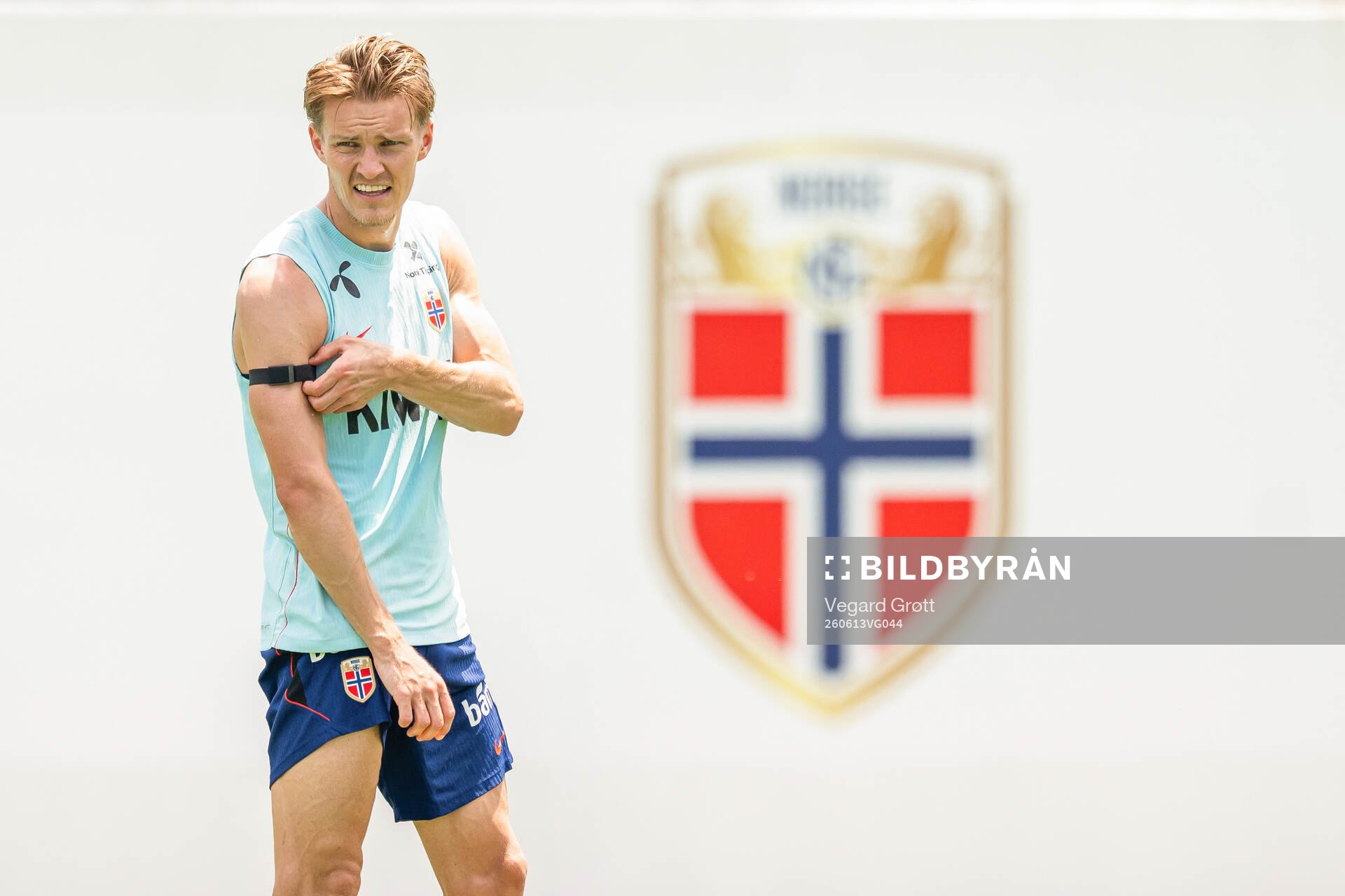 Martin Ødegaard of the Norwegian national football team at