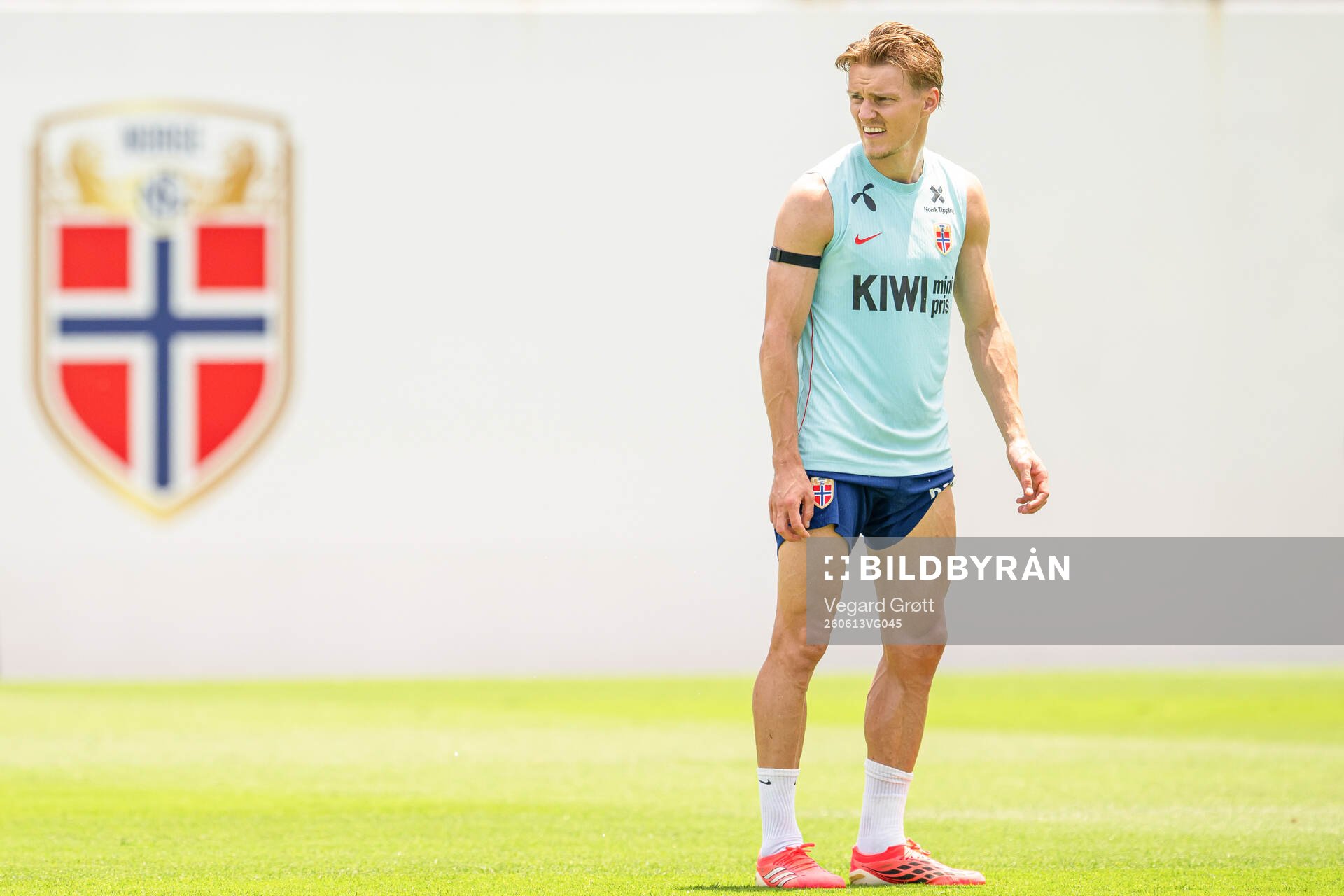 Martin Ødegaard of the Norwegian national football team at