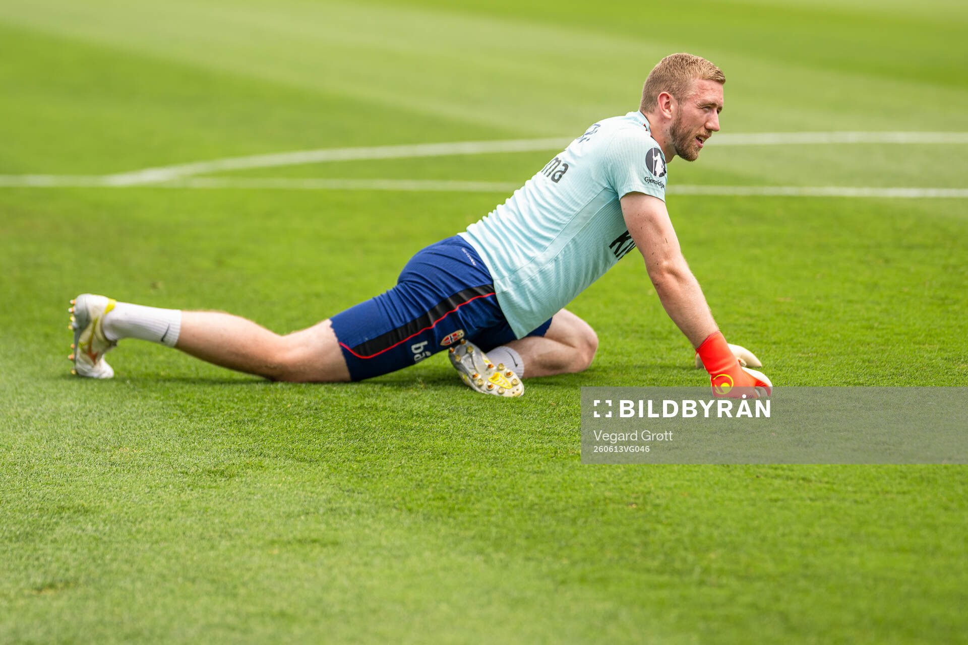 Goalkeeper Egil Selvik of the Norwegian national football