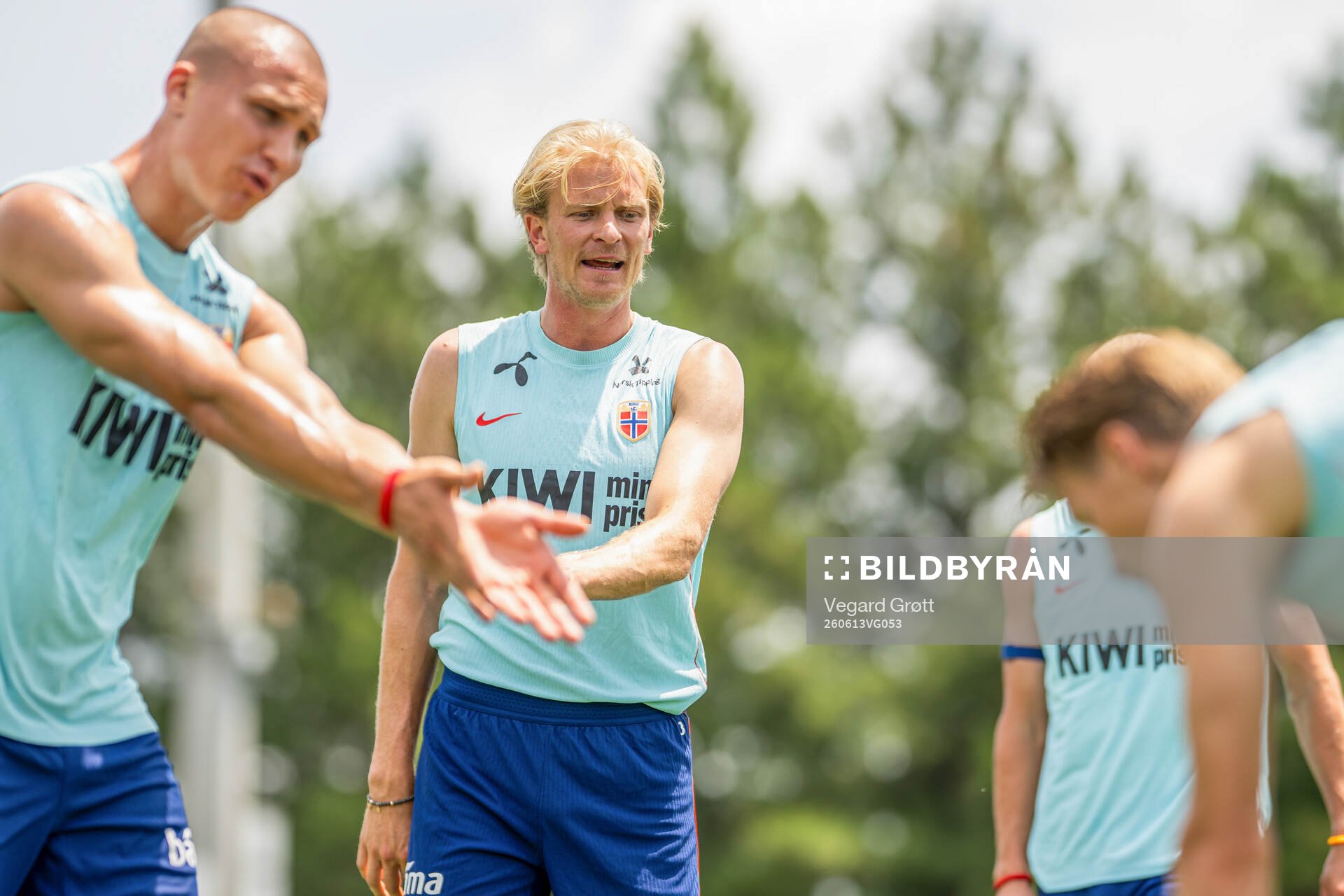 Morten Thorsby of the Norwegian national football team at a