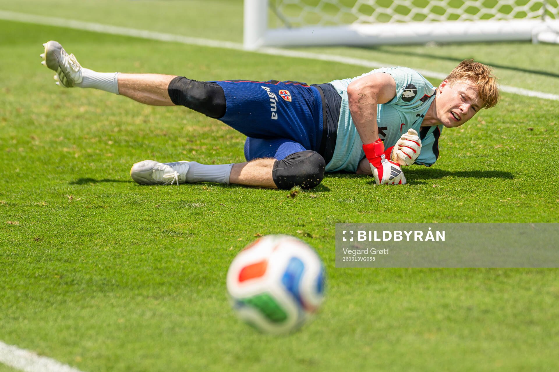Goalkeeper Sander Tangvik of the Norwegian national