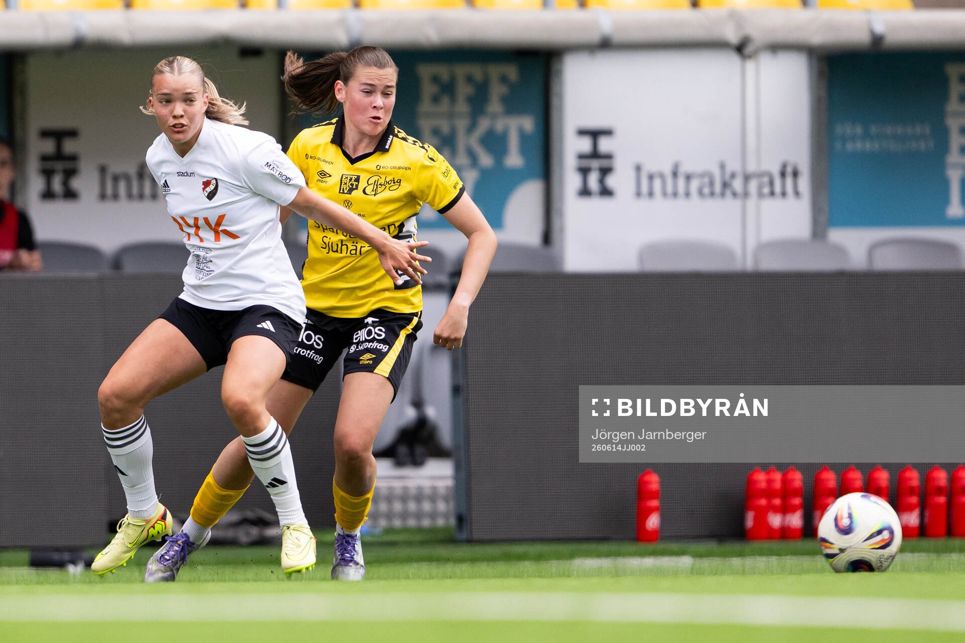 Enskedes Amanda Hildingsson och Elfsborgs Märta Rhodin