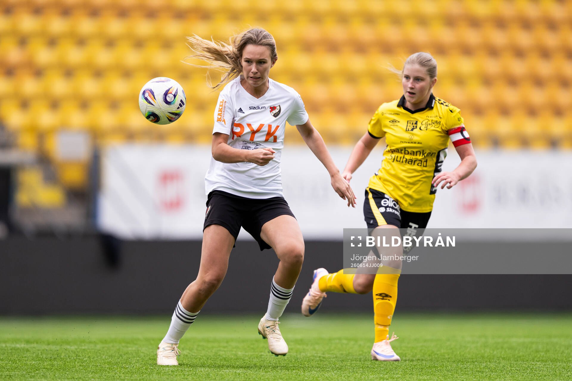 Enskedes Svea Löfvenberg och Elfsborgs Meja Harrysson